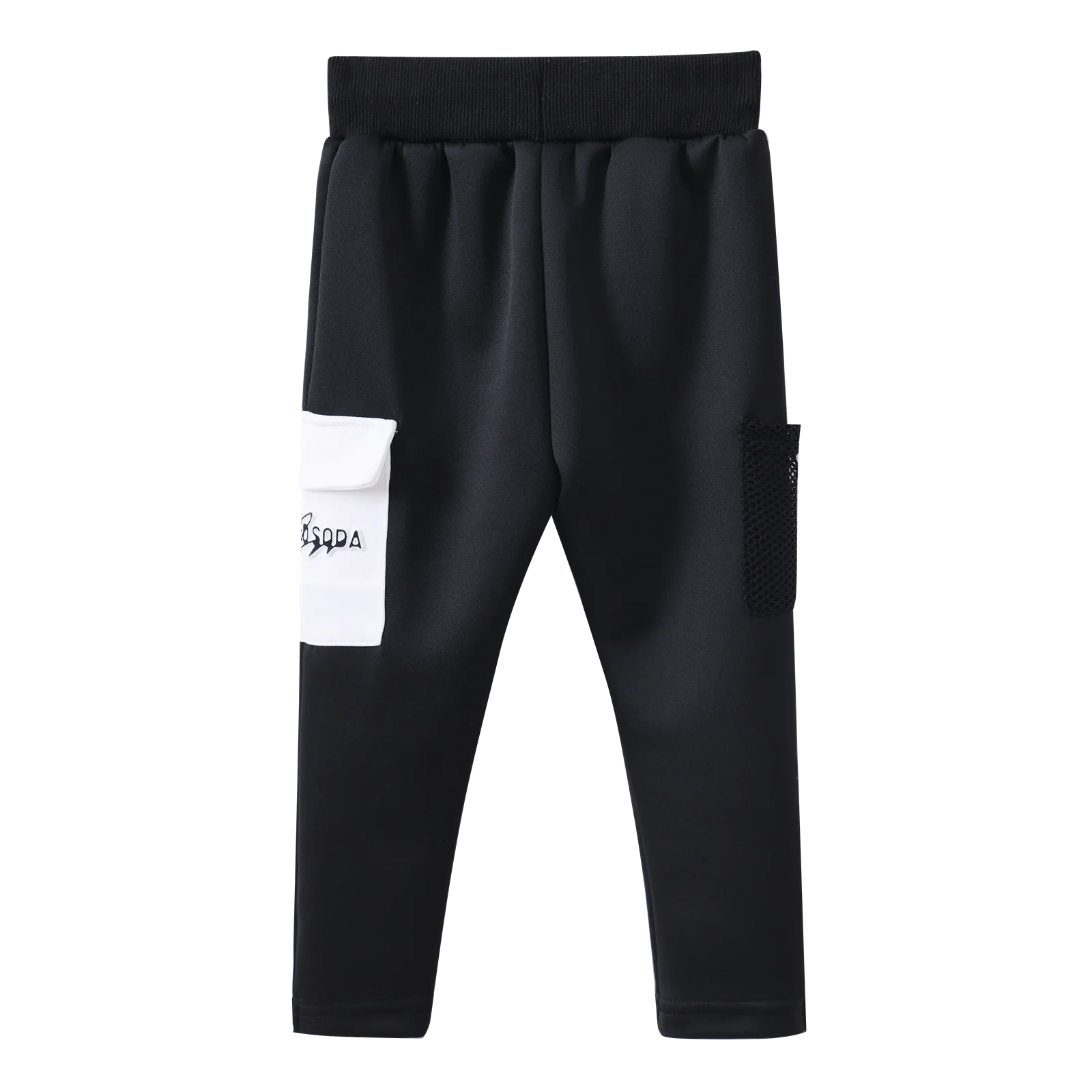 Noah Elevated White Pocket Trackpant - Black - Image 5