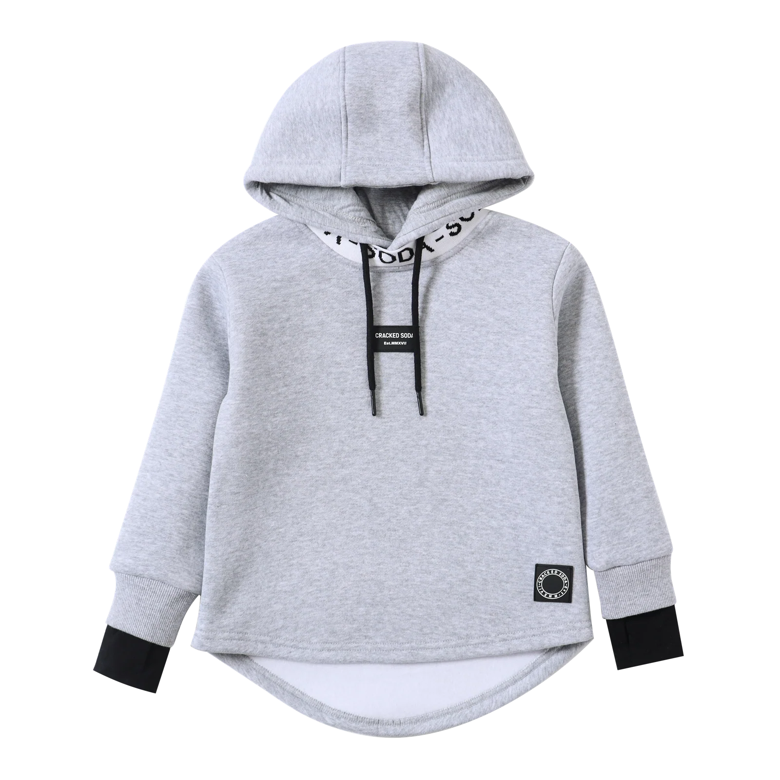 Nova Detailed Hoodie - Grey - Image 4