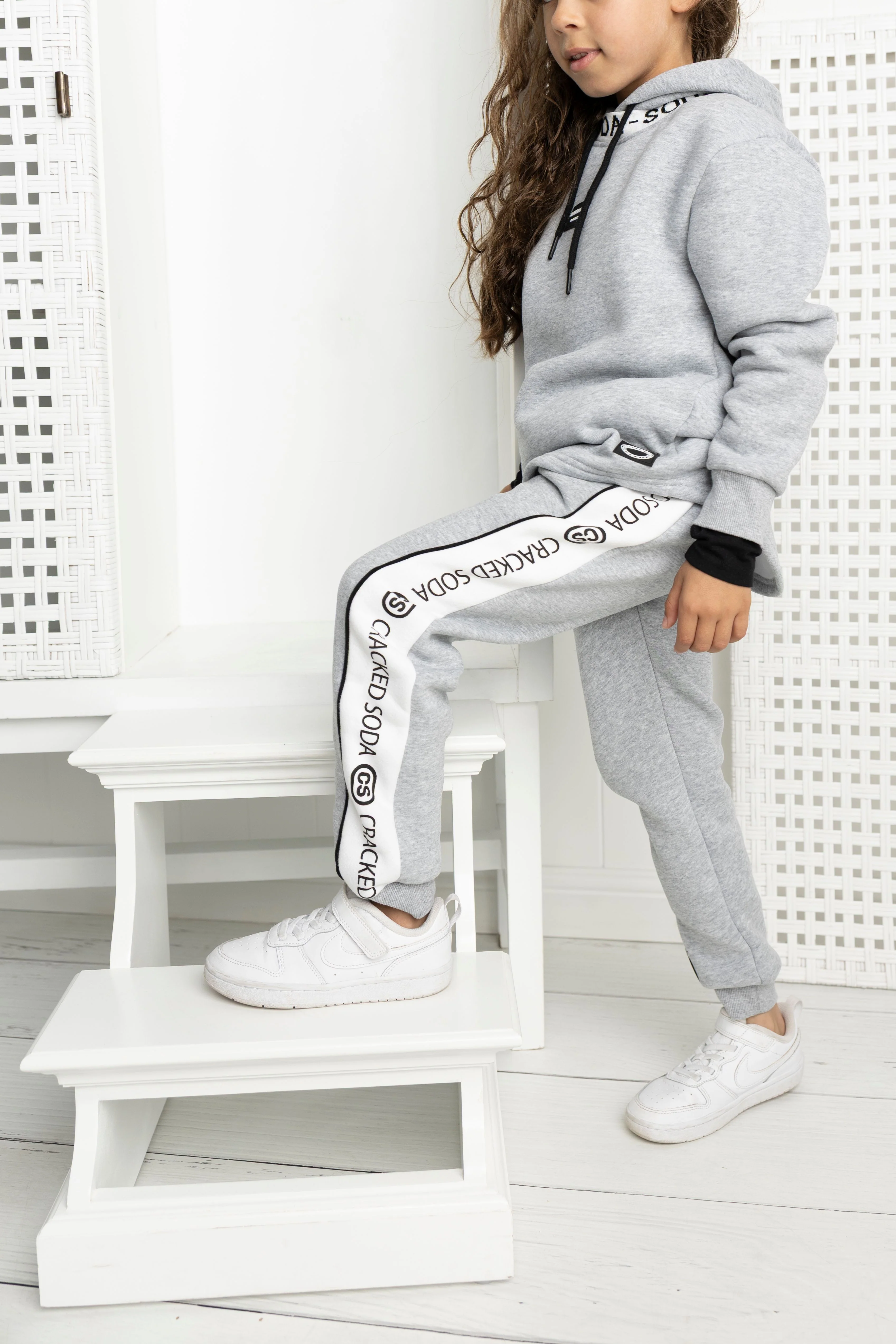 Nova Detailed Hoodie - Grey Marle - Image 3