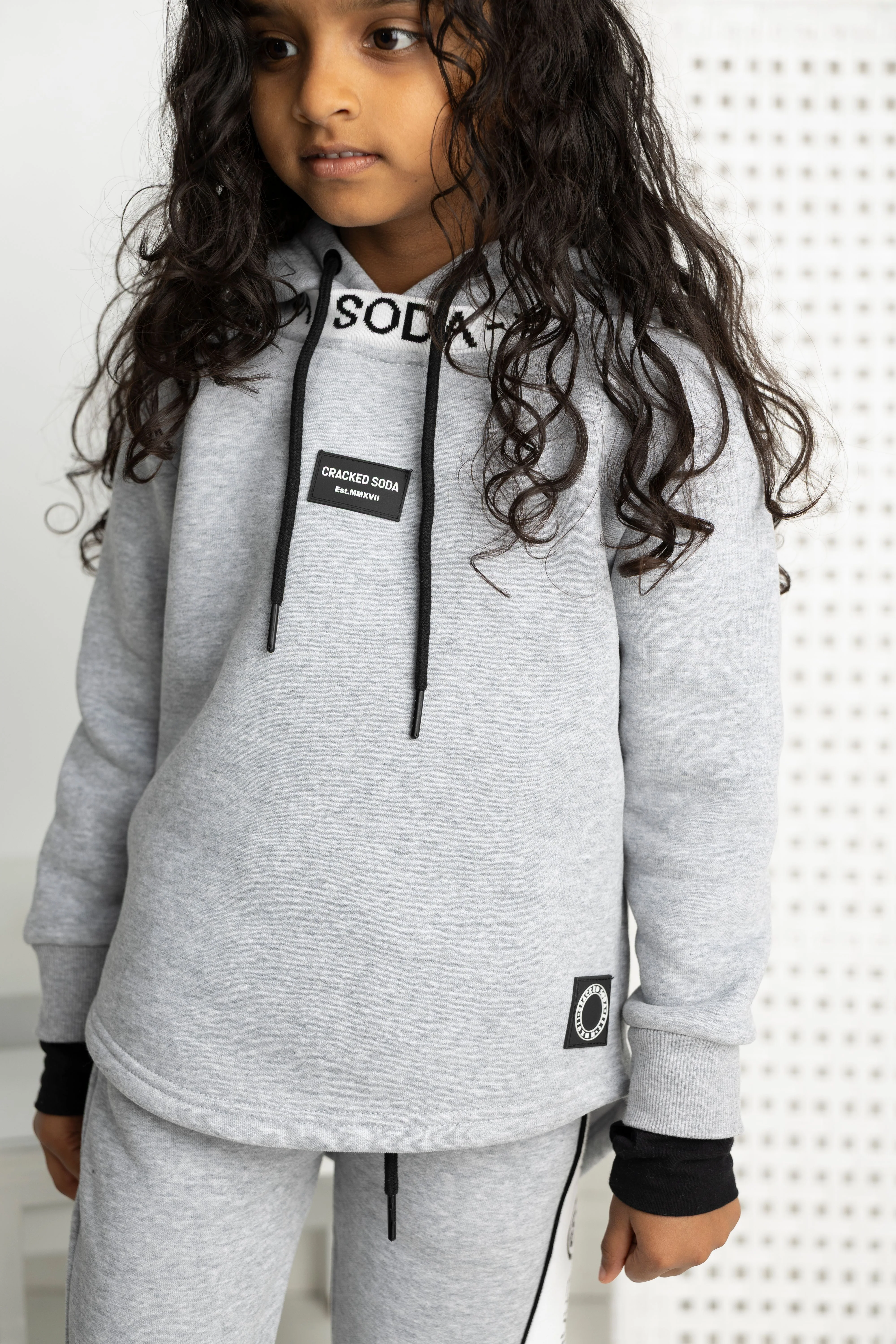 Nova Detailed Hoodie - Grey Marle - Image 4