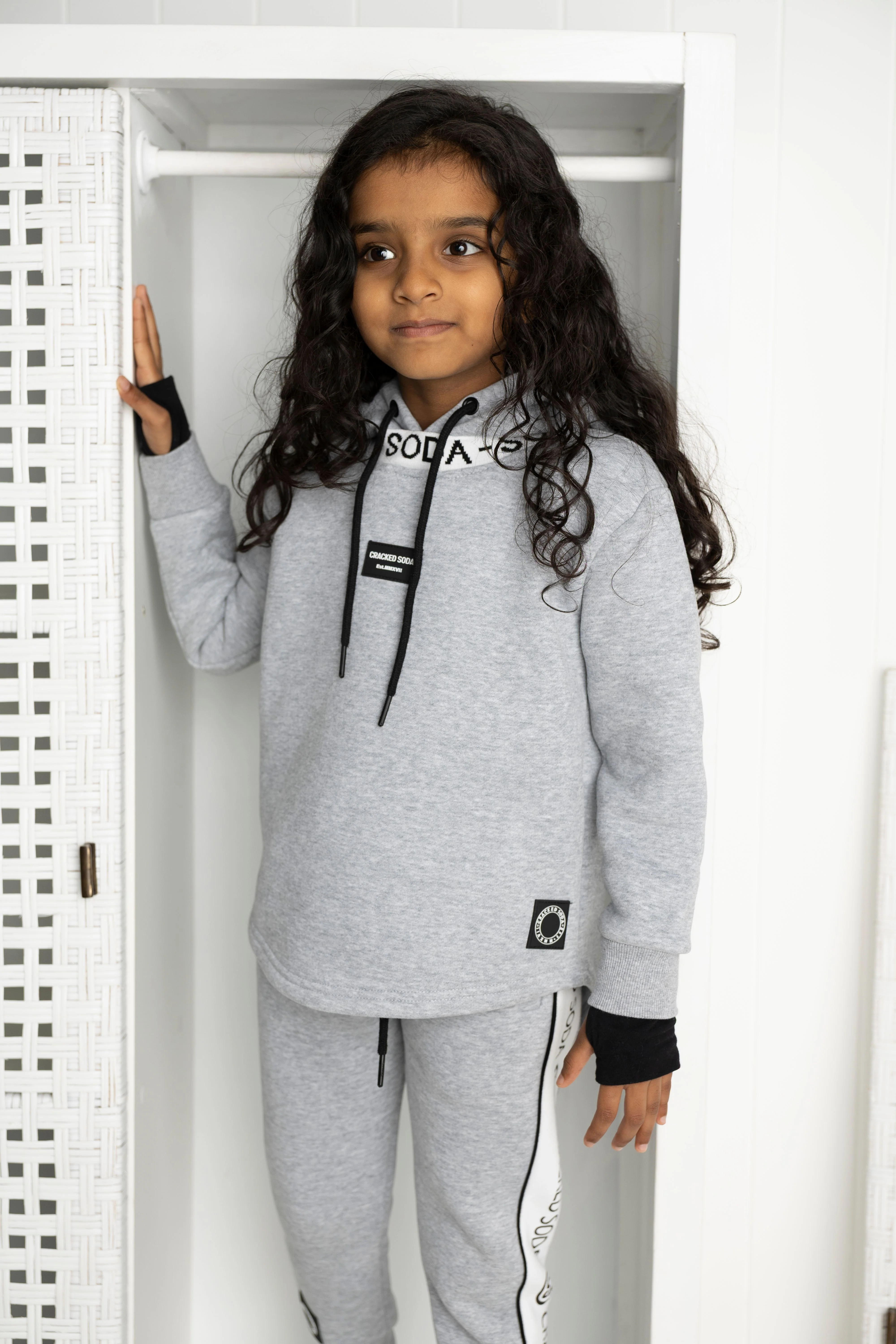 Nova Detailed Hoodie - Grey Marle - Image 5