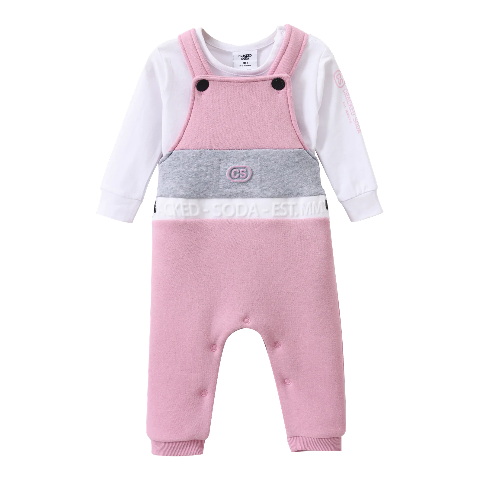 Nova Detailed Overalls Set - Blush - Image 9