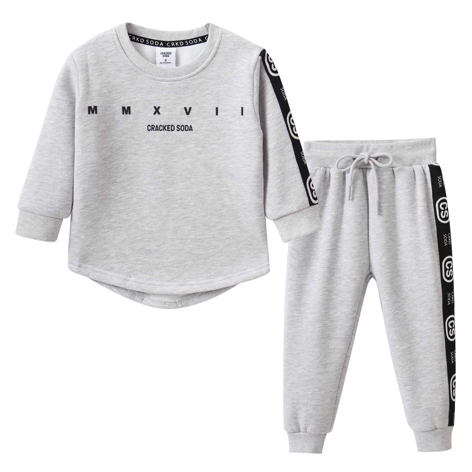Oaklen Detail Crew Set - Grey Marl - Image 5