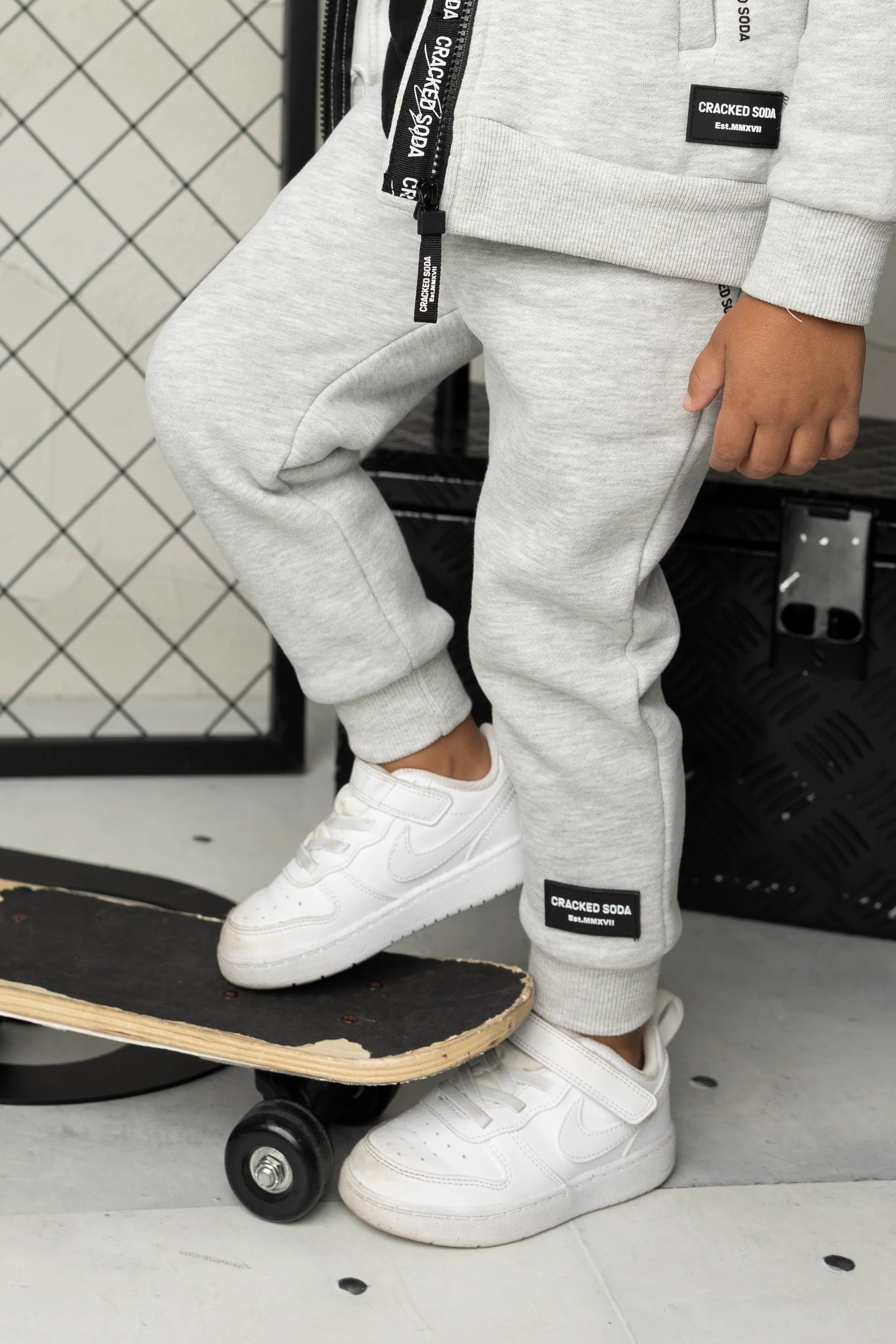 Oaklen Detail Pocket Trackpant  - Grey Marl