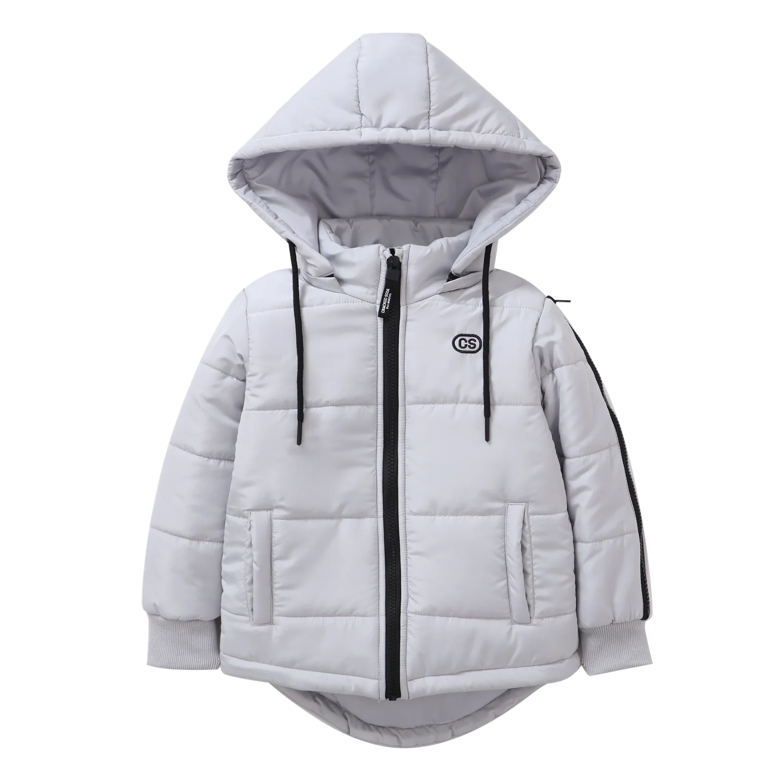 Oaklen Detailed Puffer Jacket - Grey - Image 7