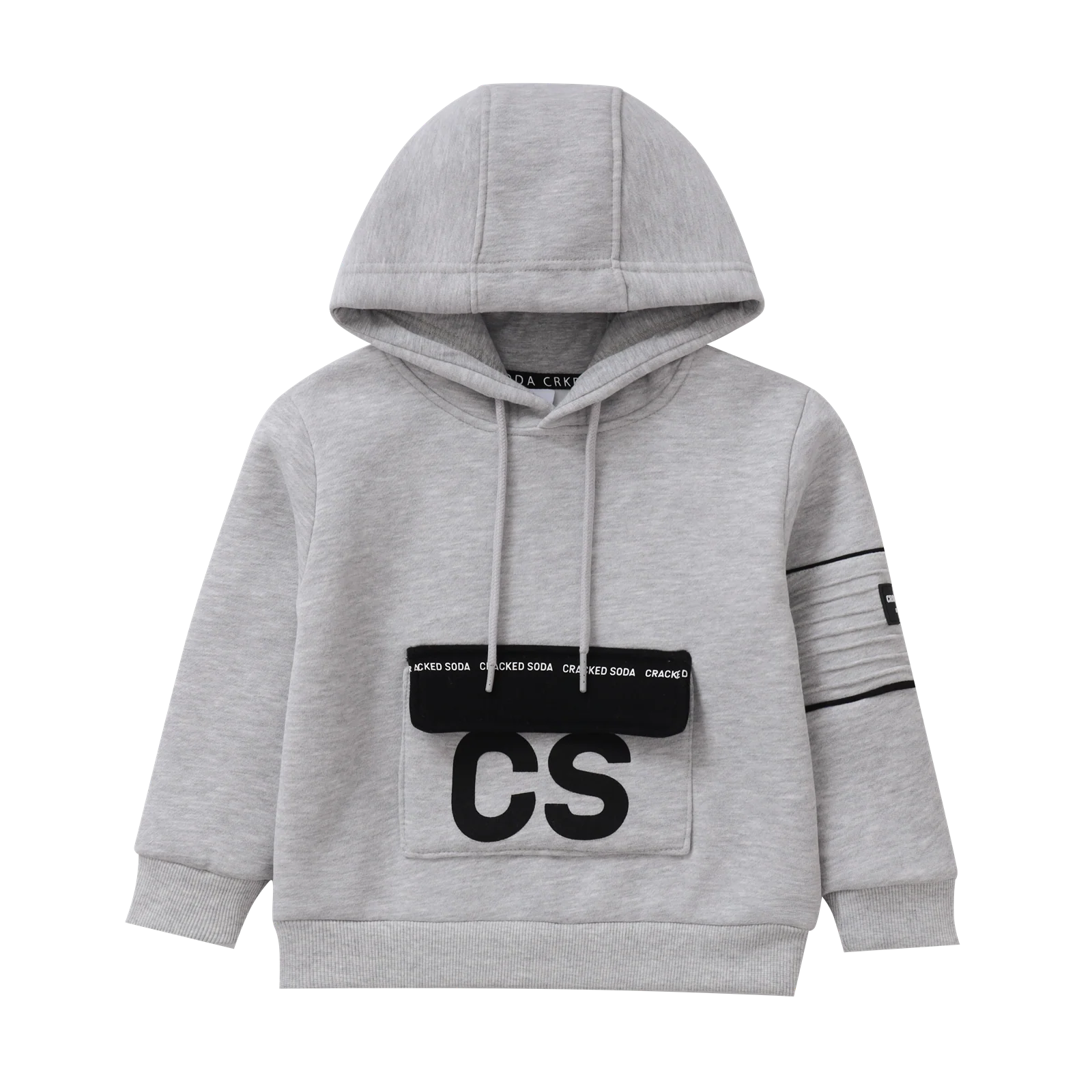 Oaklen Pocket Hoodie - Grey Marl - Image 4