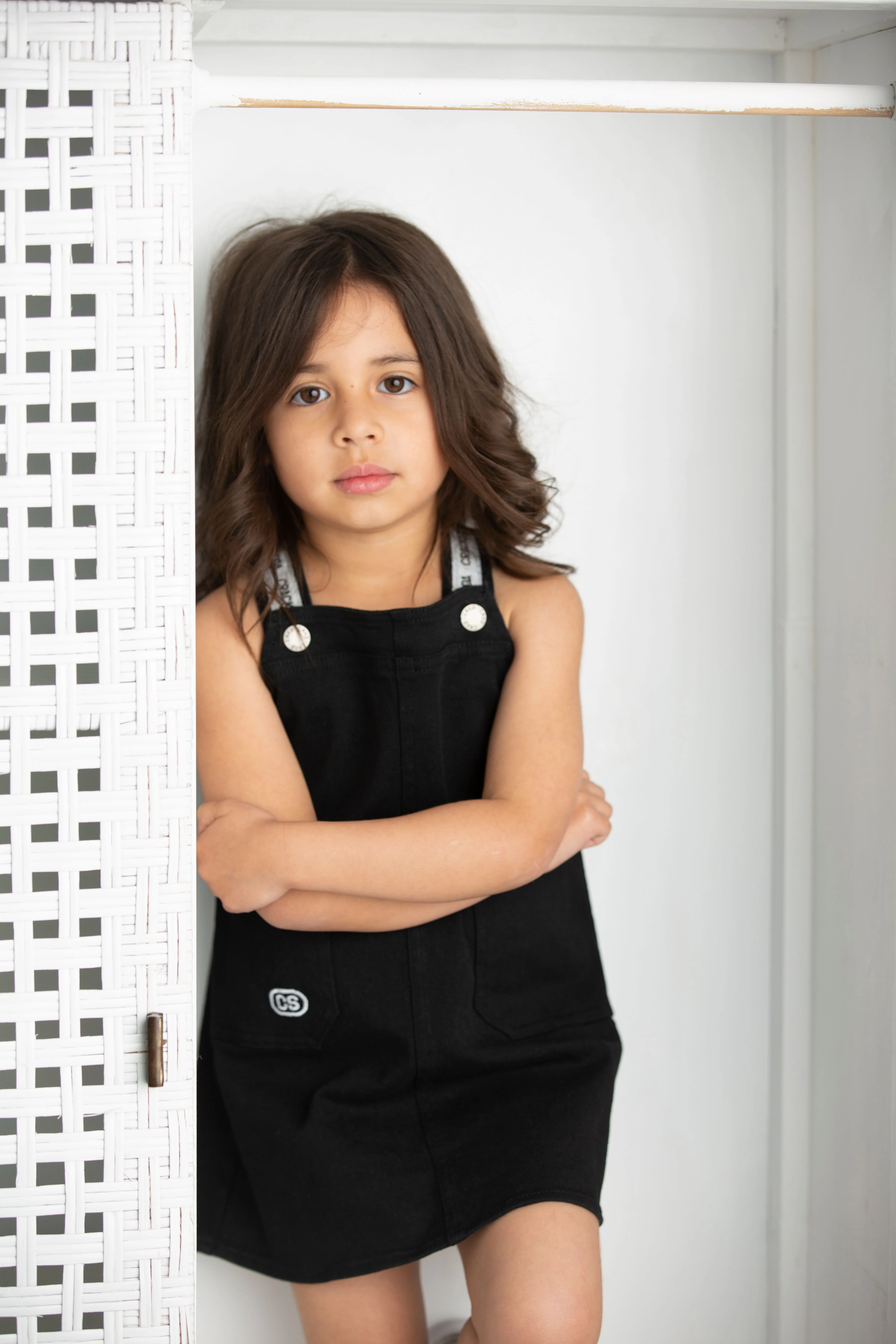 Polly Detailed Pinafore - Black - Image 5