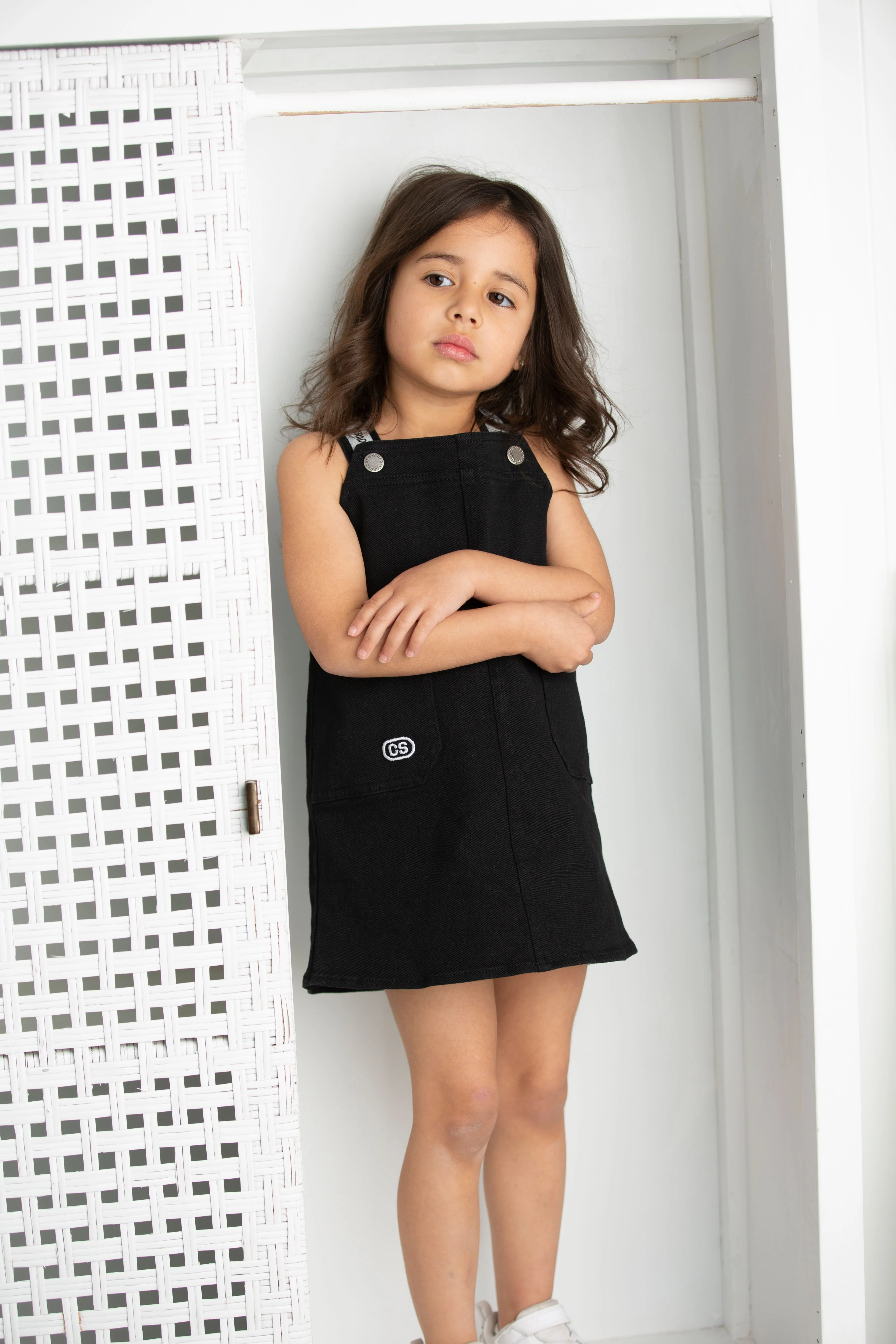 Polly Detailed Pinafore - Black - Image 7