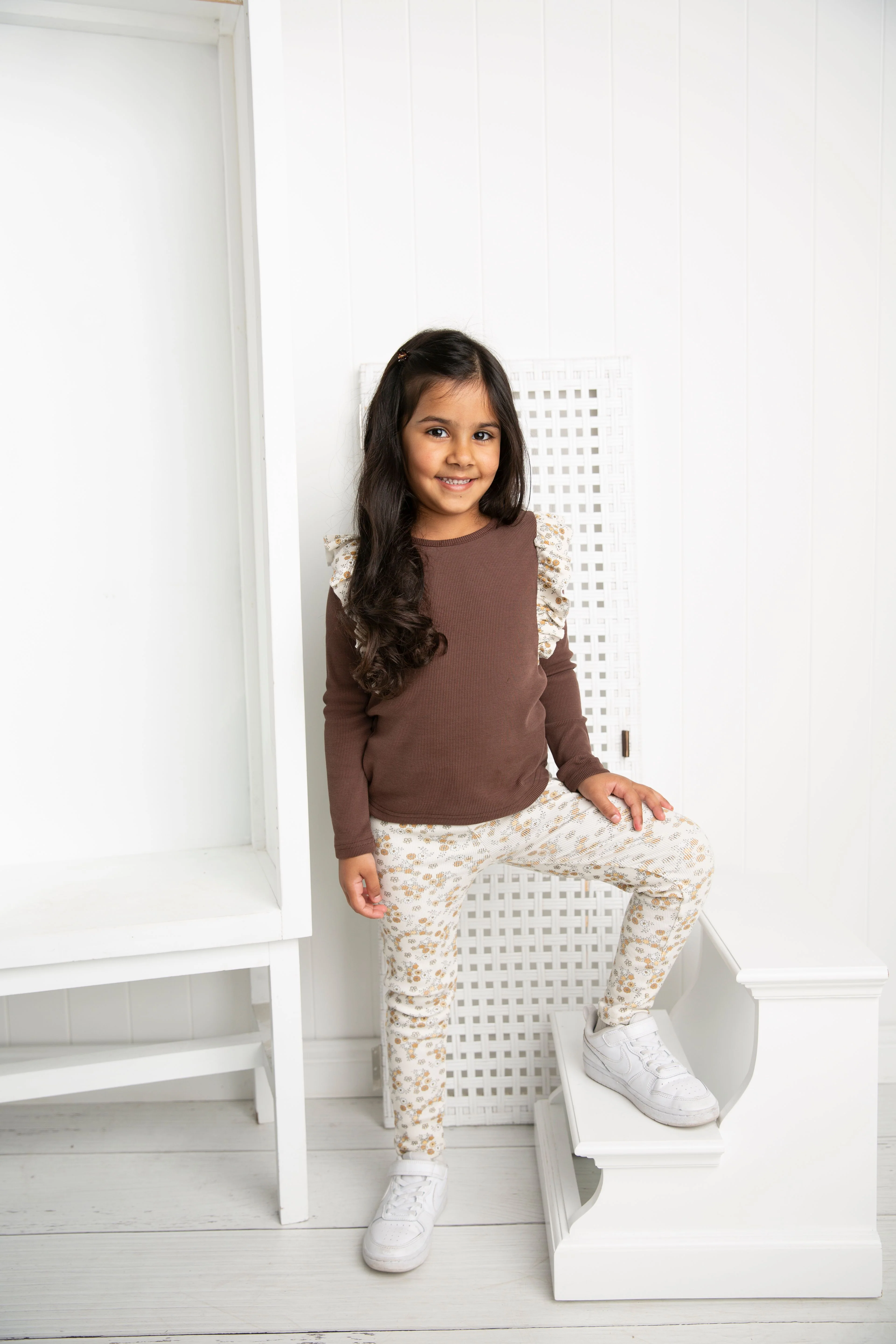 Poppy Fleece Ribbed Leggings - Image 2