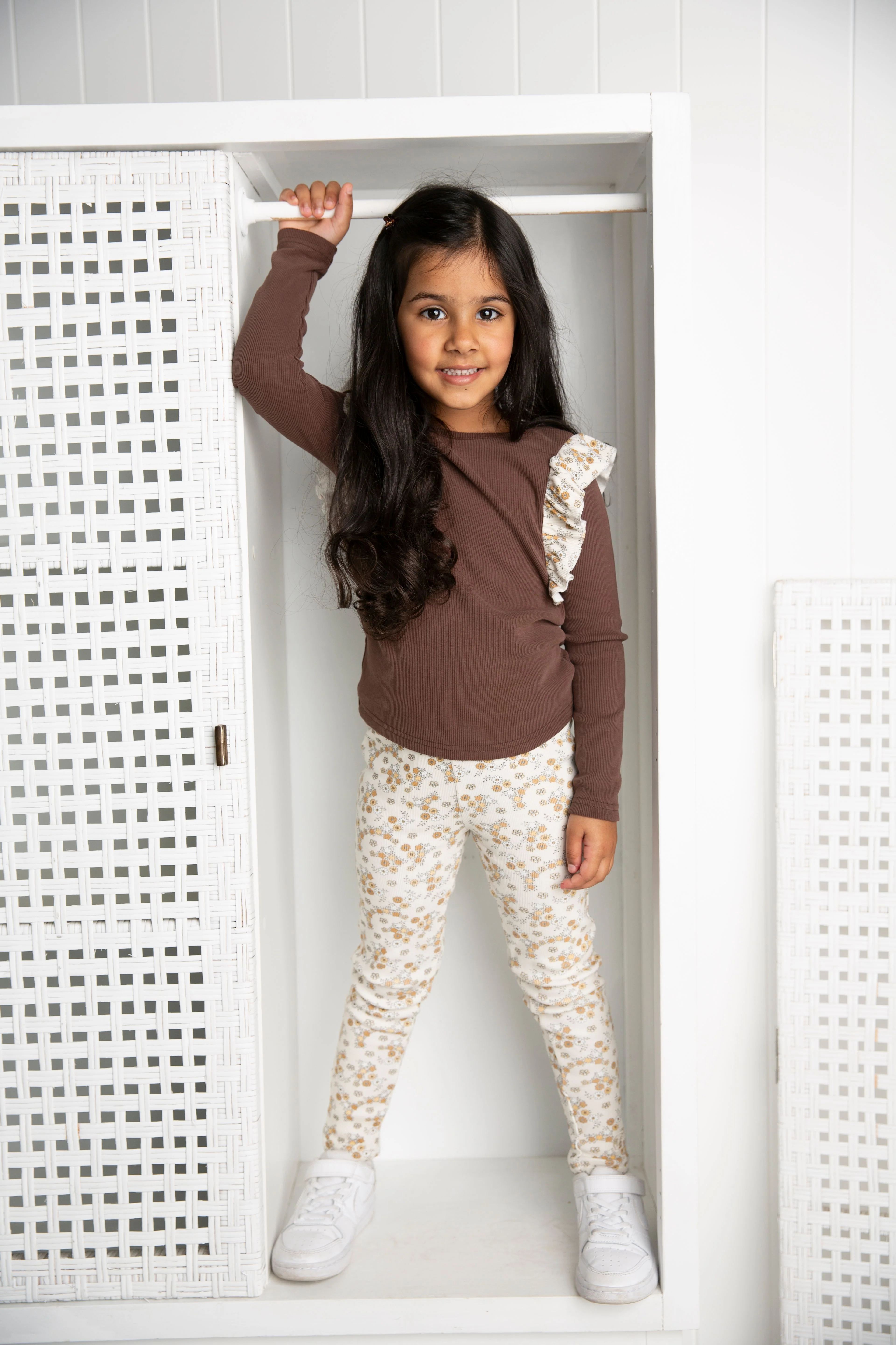 Poppy Fleece Ribbed Leggings - Image 3