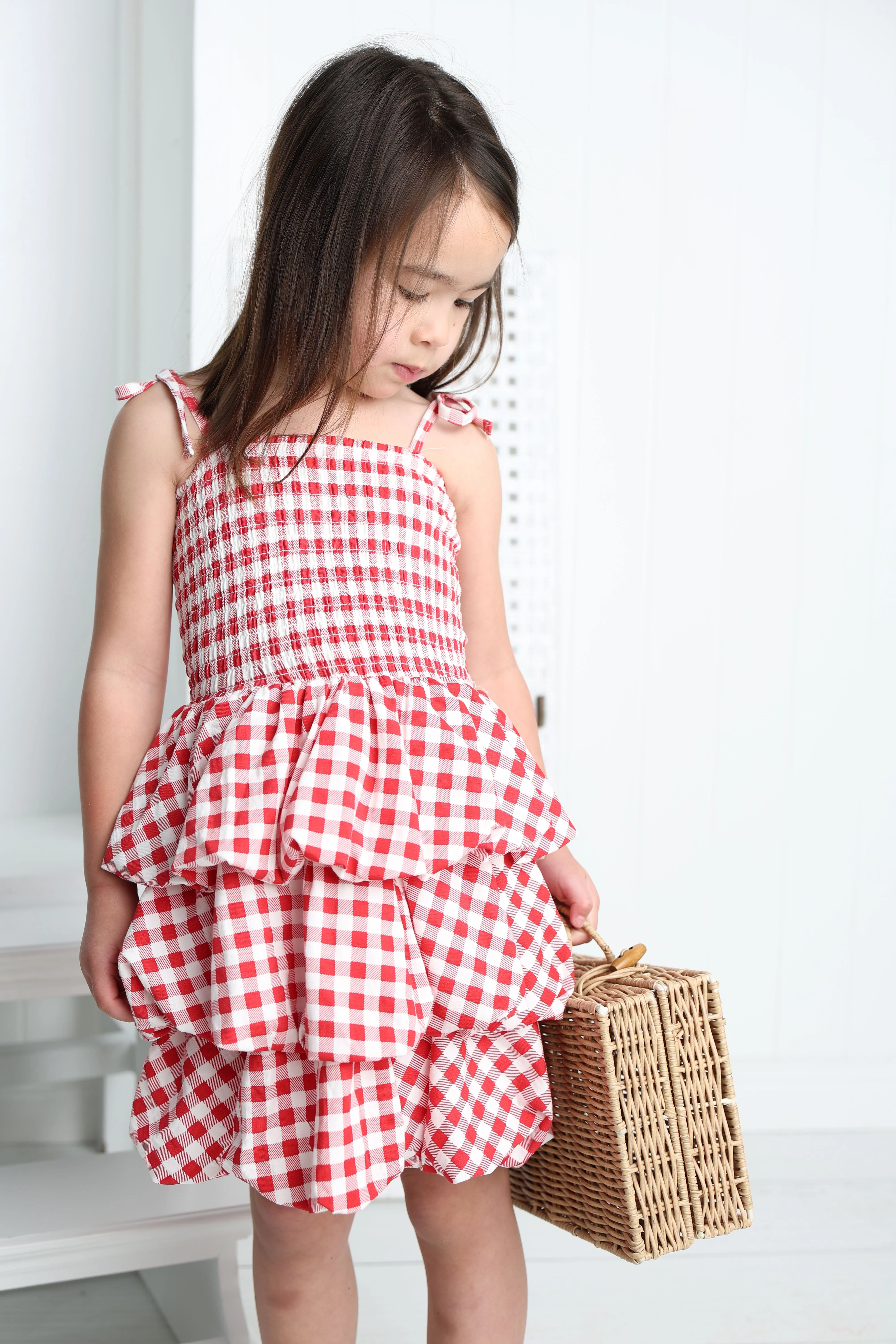 Poppy Check Bubble Dress