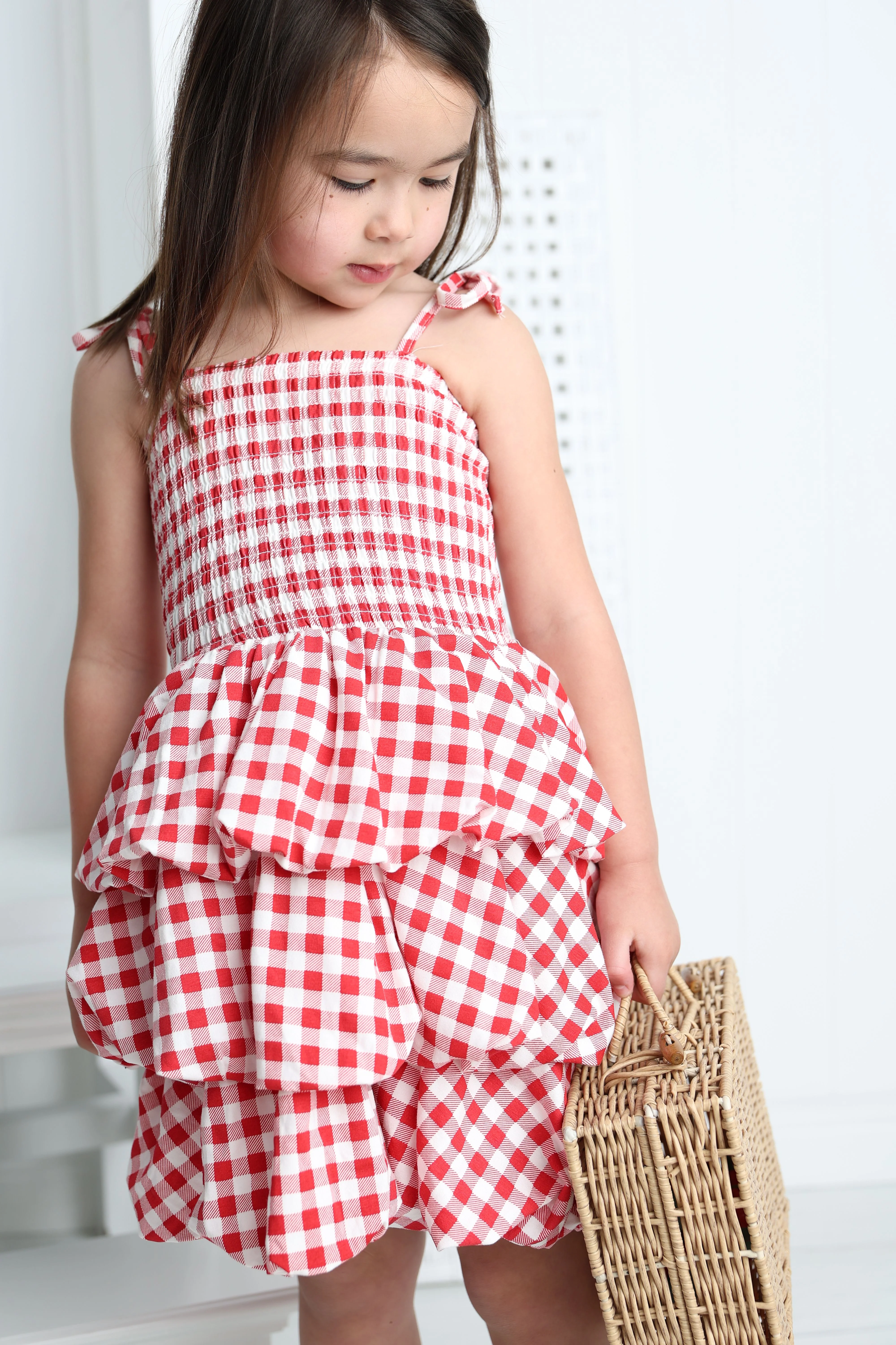 Poppy Check Bubble Dress - Image 3