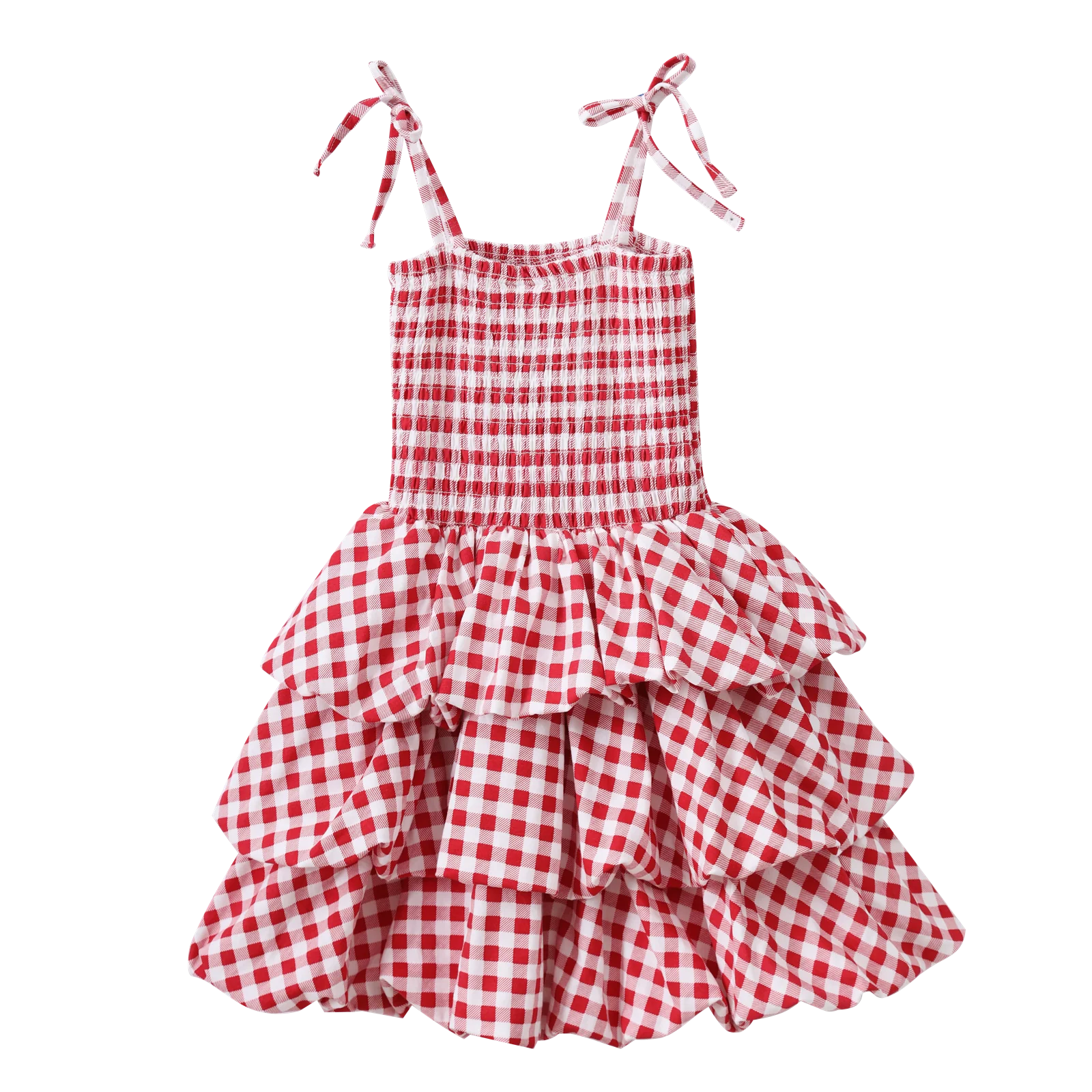 Poppy Check Bubble Dress - Image 5
