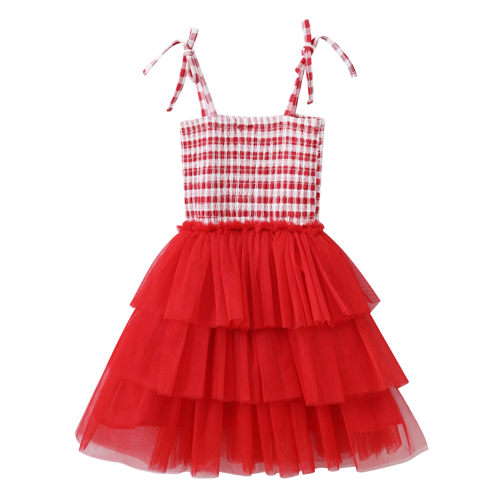 Poppy Check Layered Tutu - Image 6