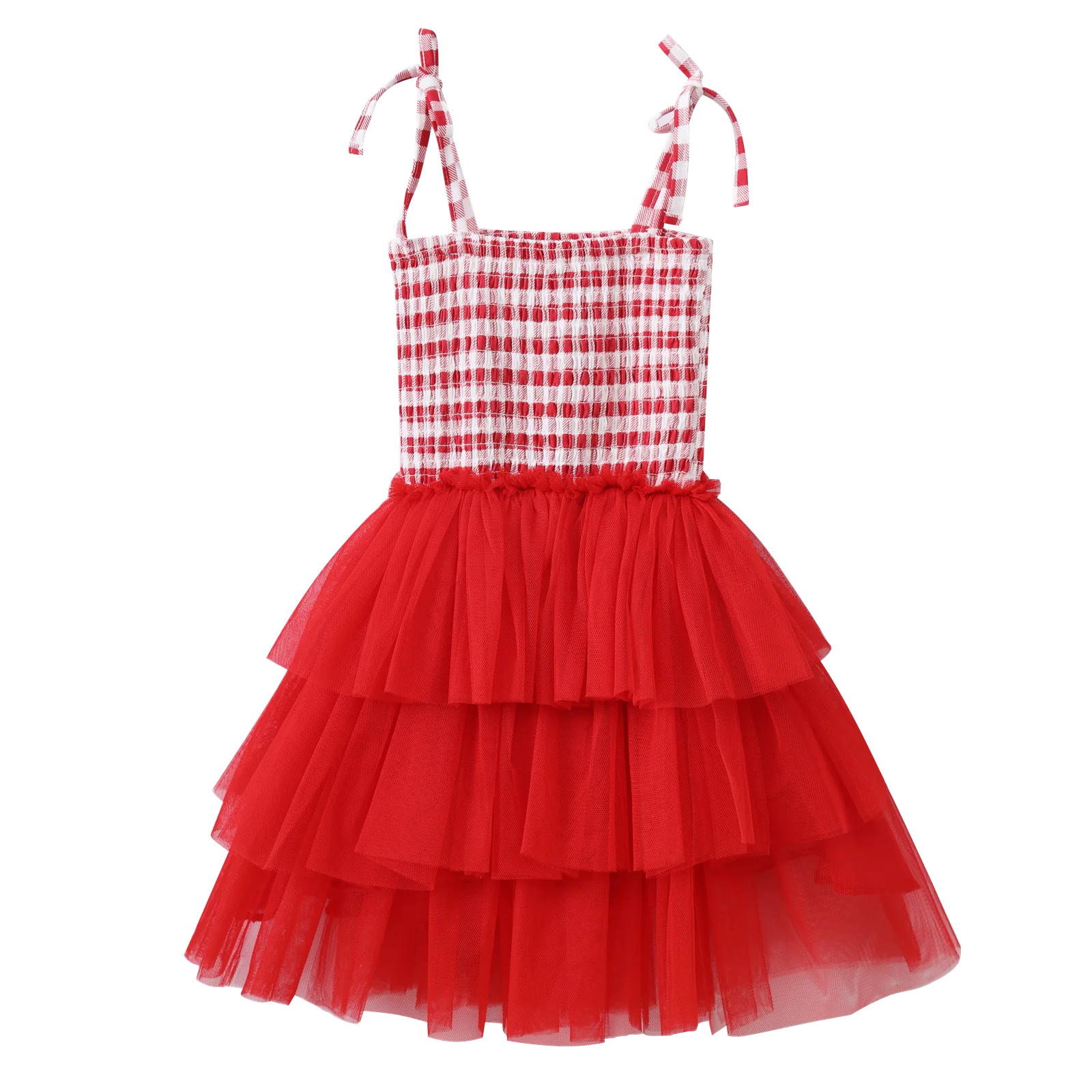 Poppy Check Layered Tutu - Image 7