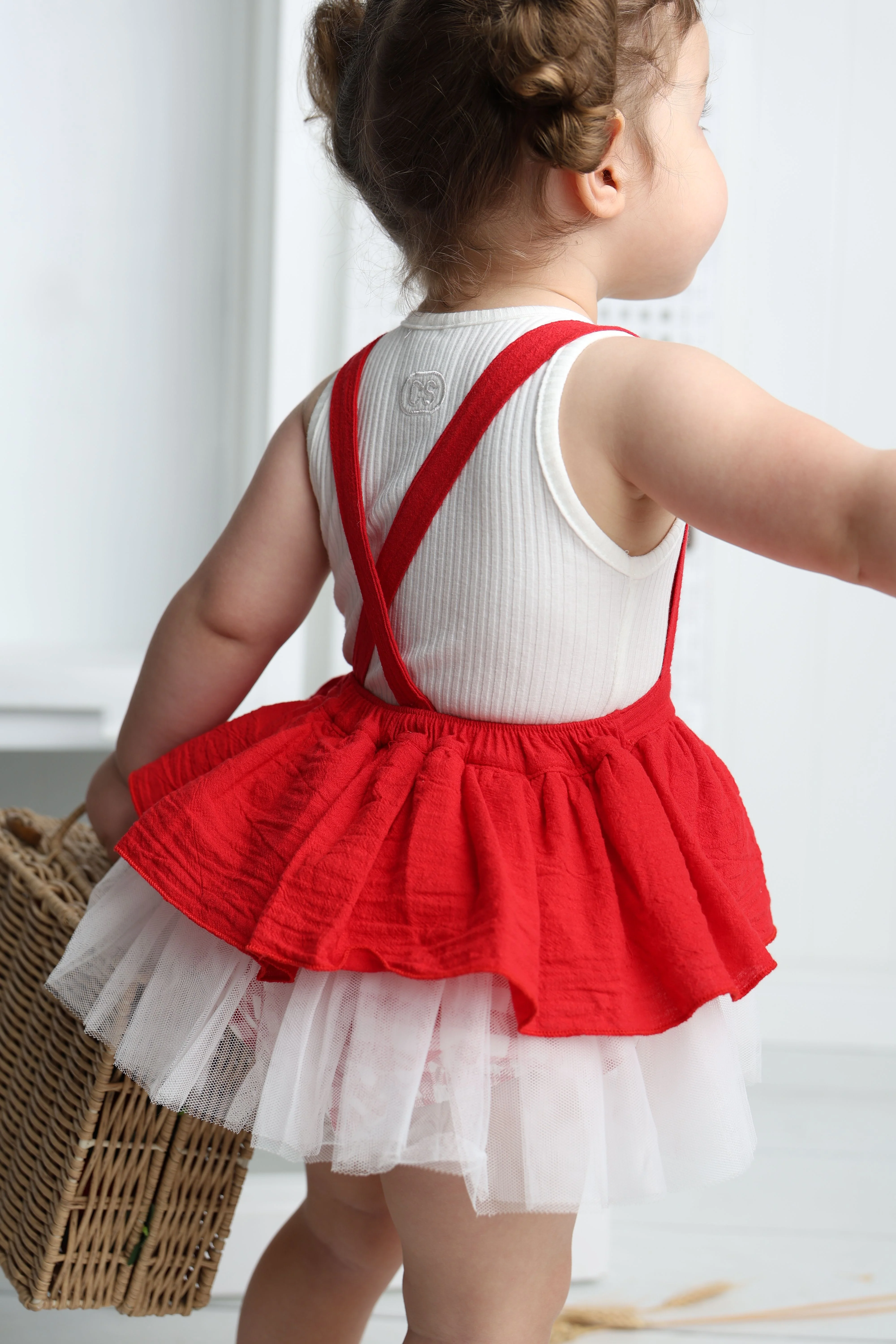 Poppy Check Overall Dress - Image 2