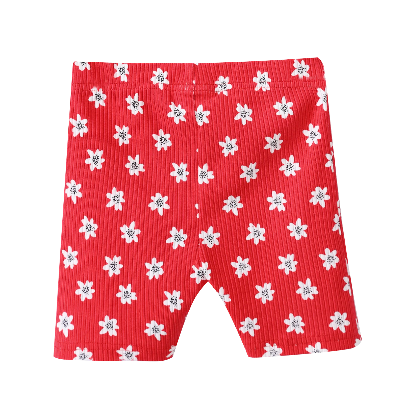 Poppy Flower Red Print Shorts - Image 7