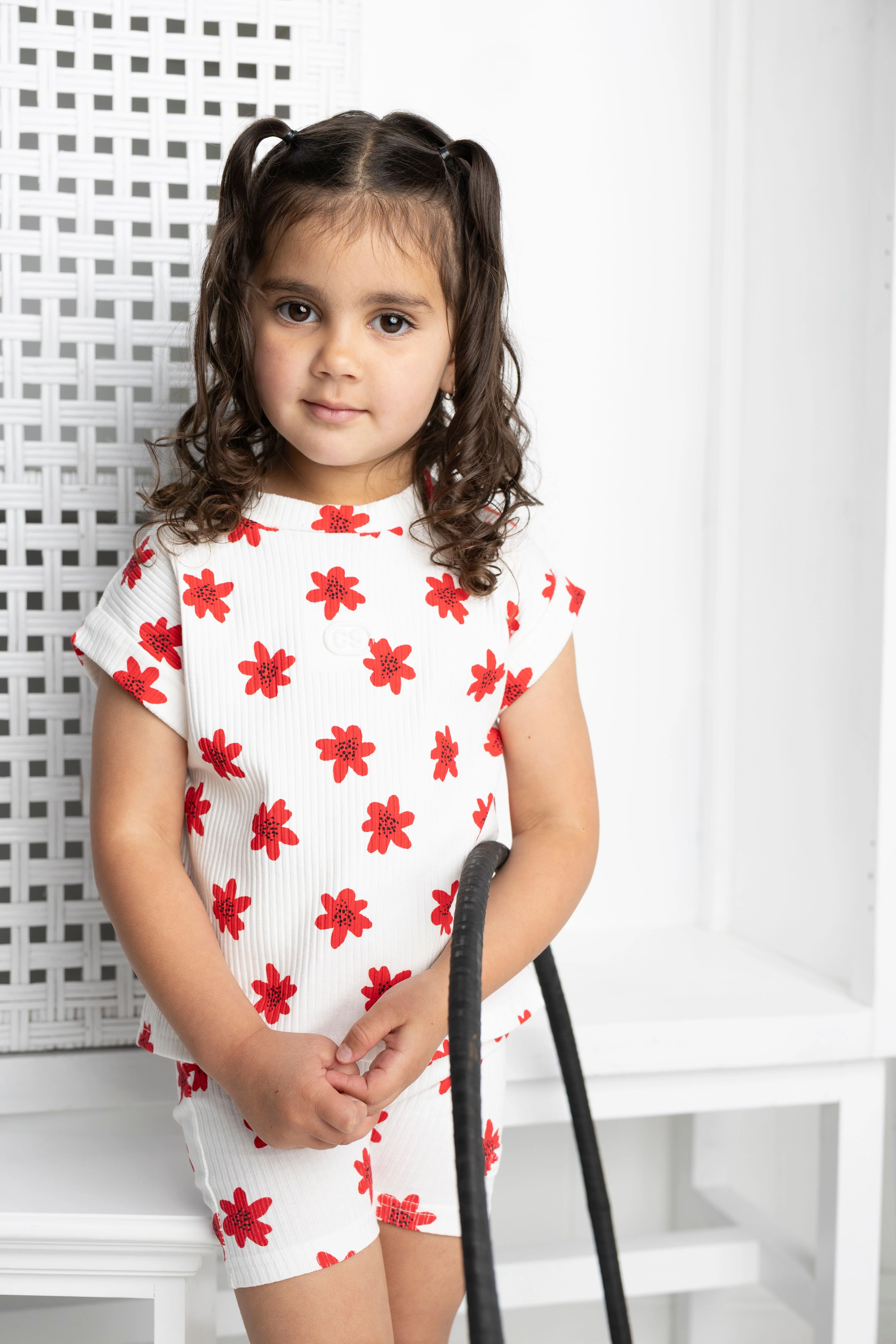 Poppy Flower White Print Top - Image 2