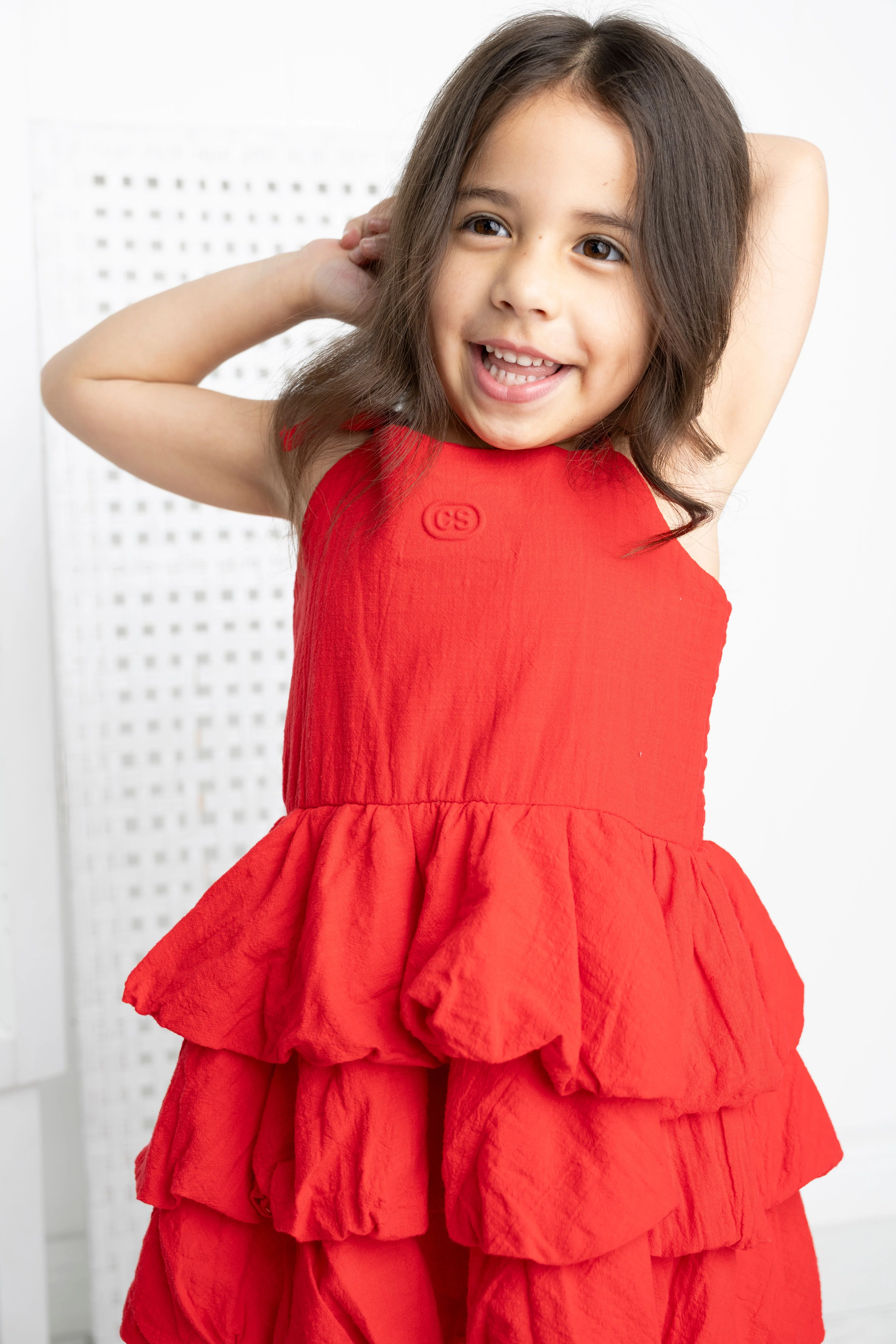 Poppy Layered Linen Dress - Image 3