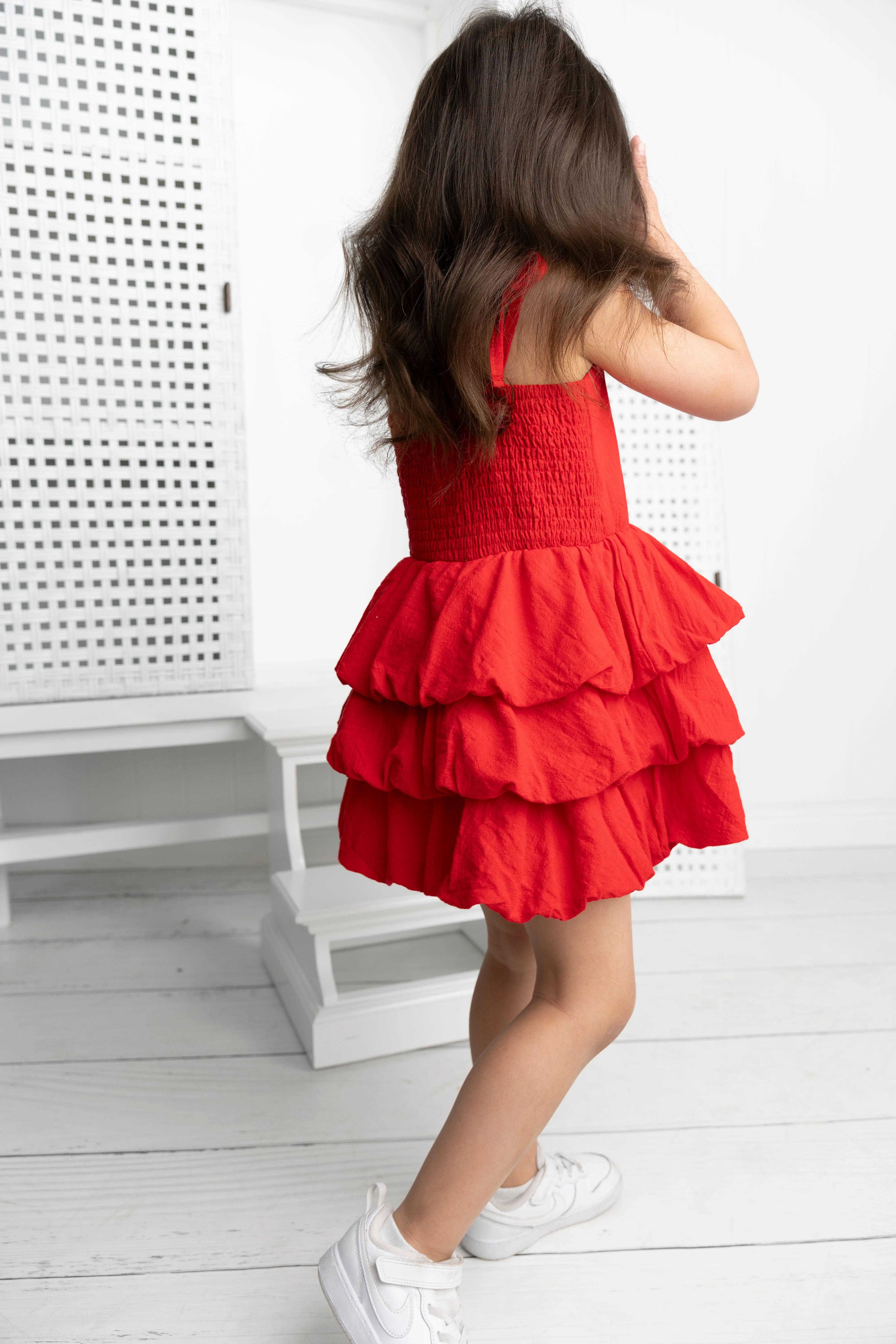 Poppy Layered Linen Dress - Image 6