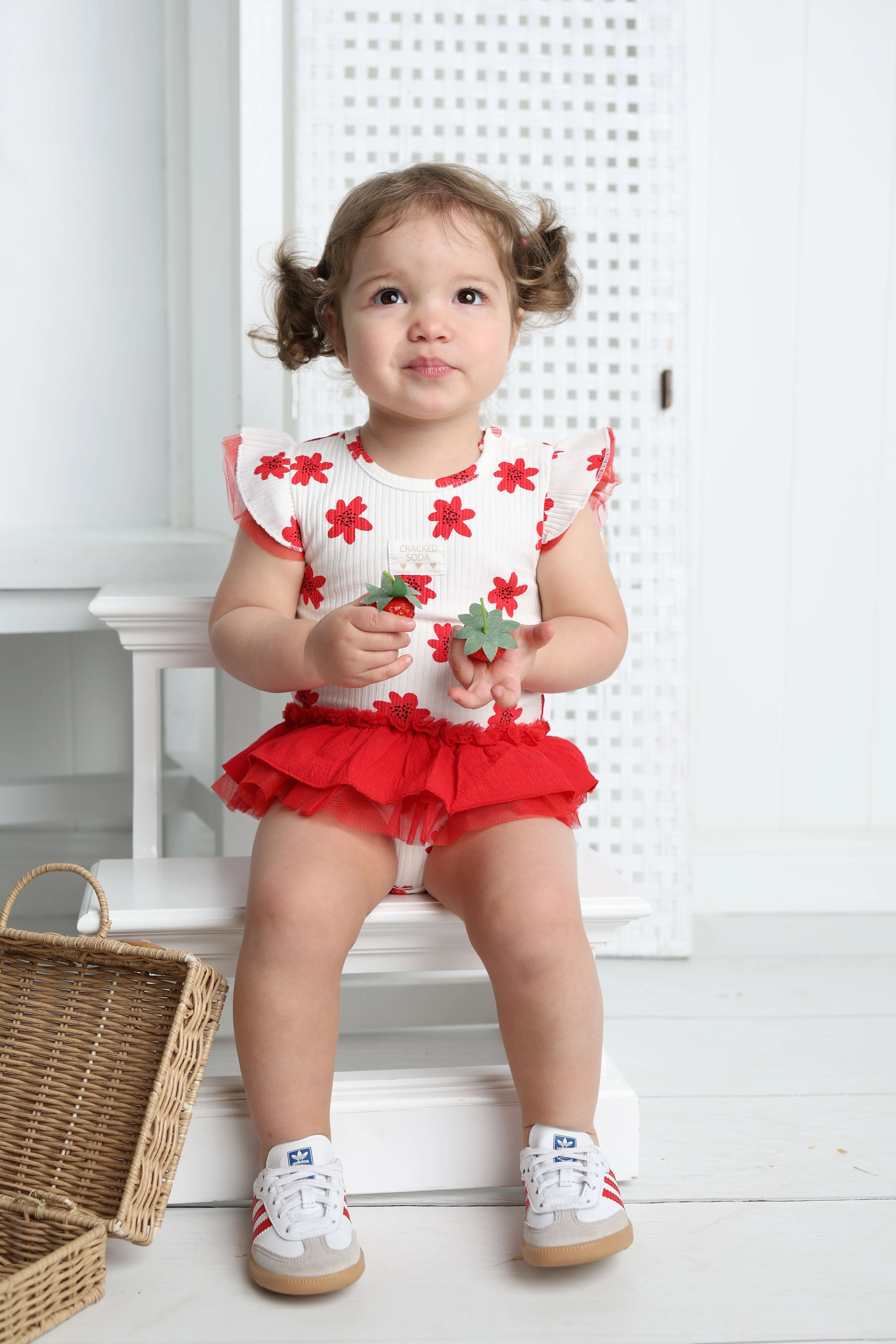 Poppy White Print Tulle Bodysuit - Image 7