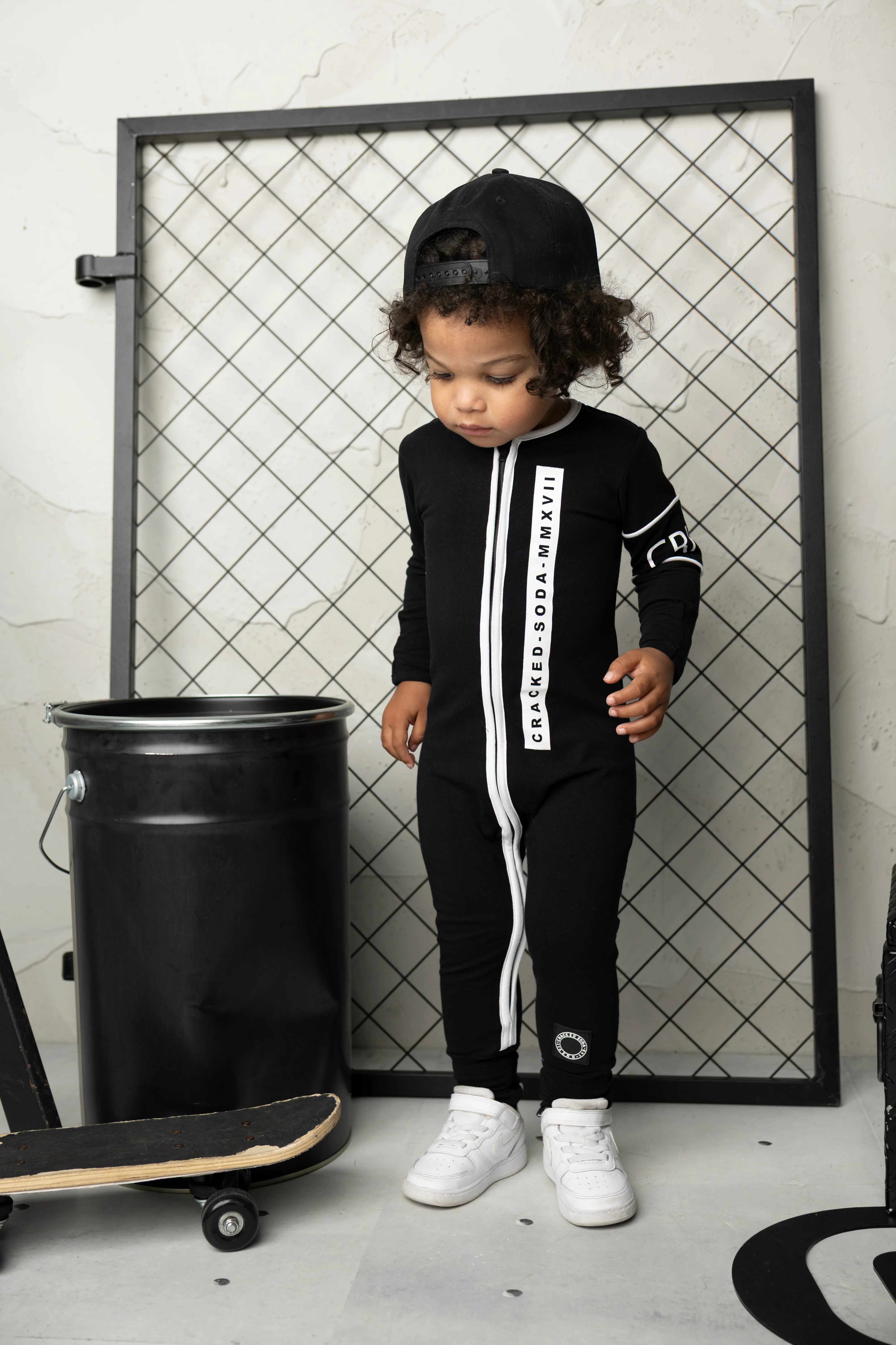 Rafi Detailed Romper - Black/White - Image 2
