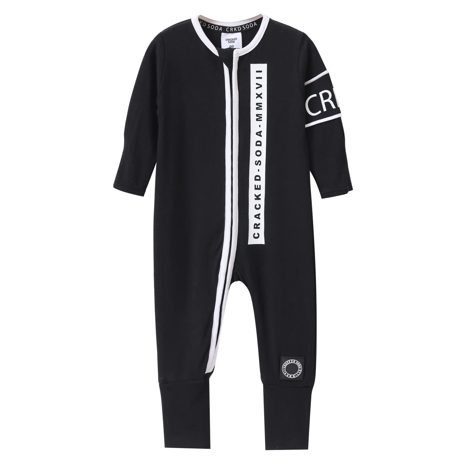 Rafi Detailed Romper - Black/White - Image 4