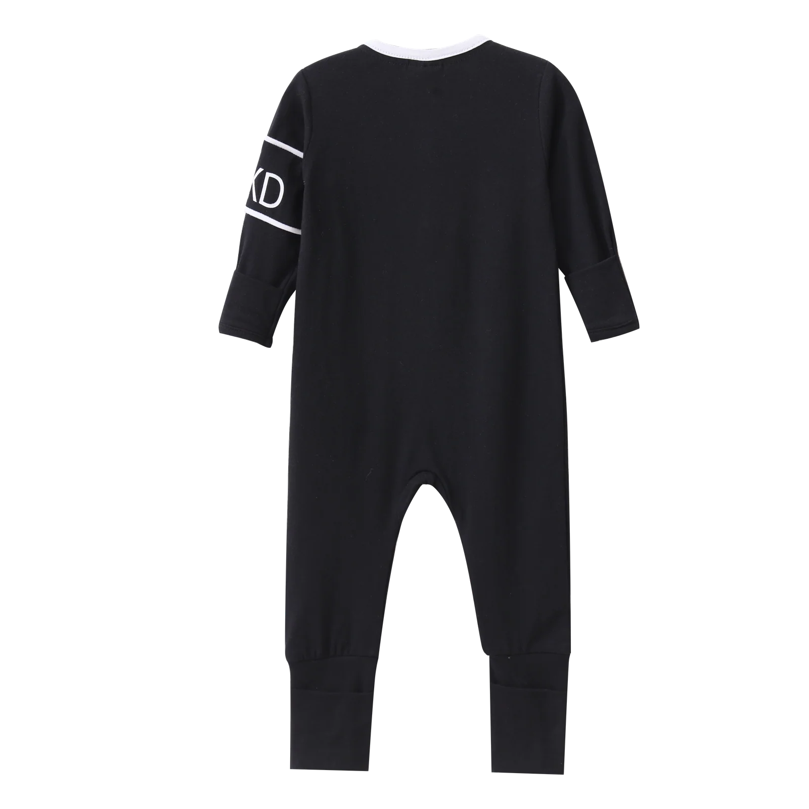 Rafi Detailed Romper - Black/White - Image 5