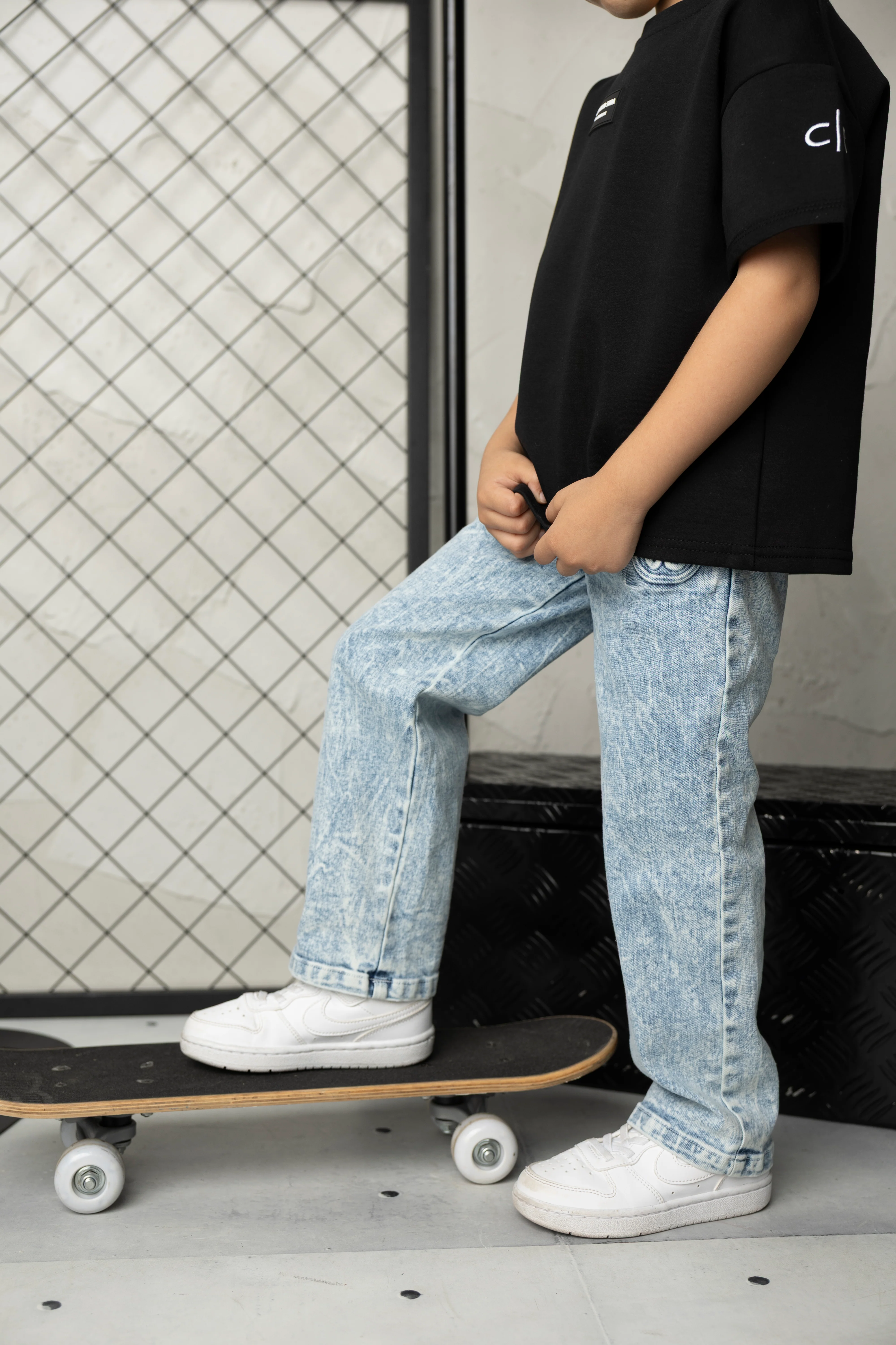 Rafi Straight Leg Jeans - Blue - Image 3
