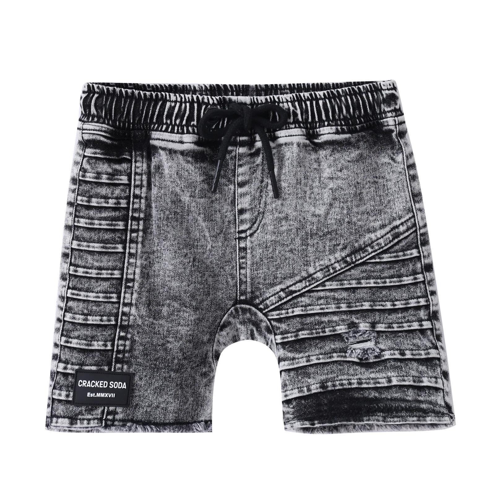 Rhodes Detailed Denim Shorts - Ash - Image 4