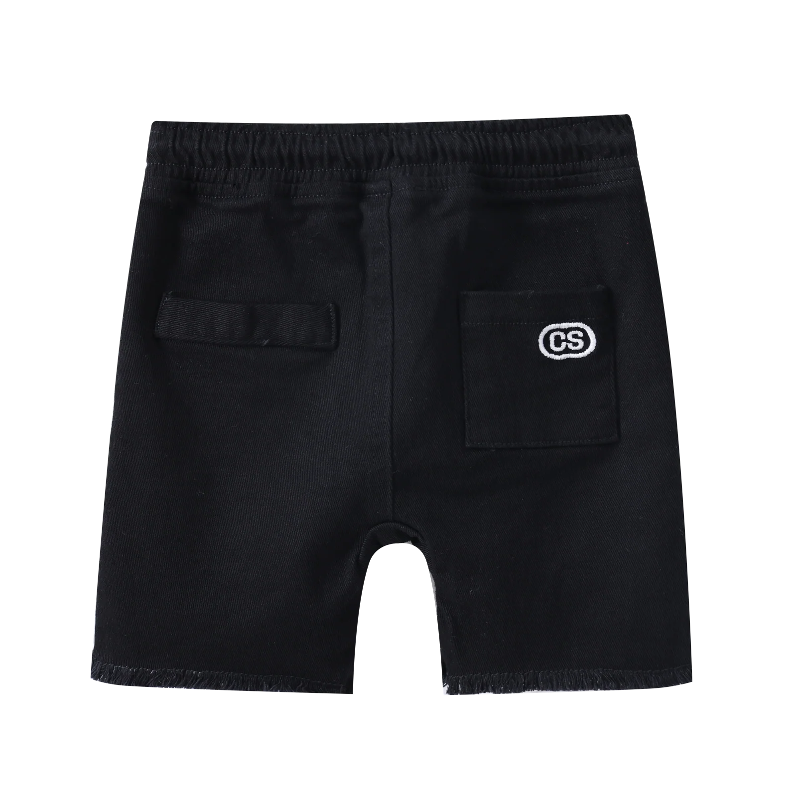 Rhodes Detailed Denim Shorts - Black - Image 4