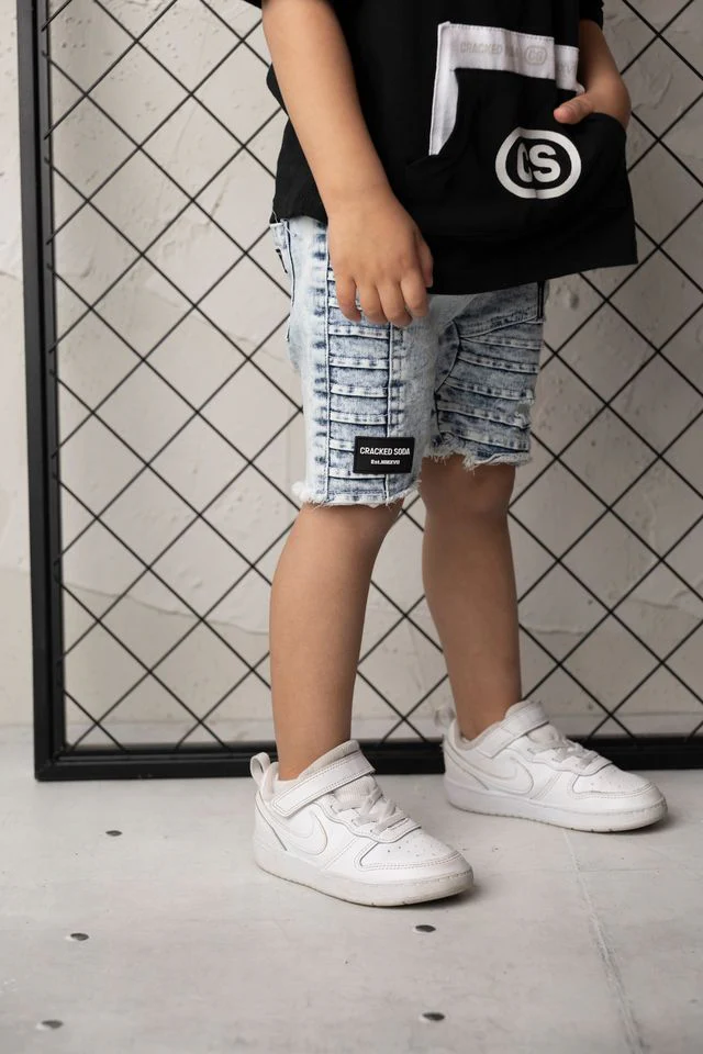 Rhodes Detailed Denim Shorts - Blue - Image 2