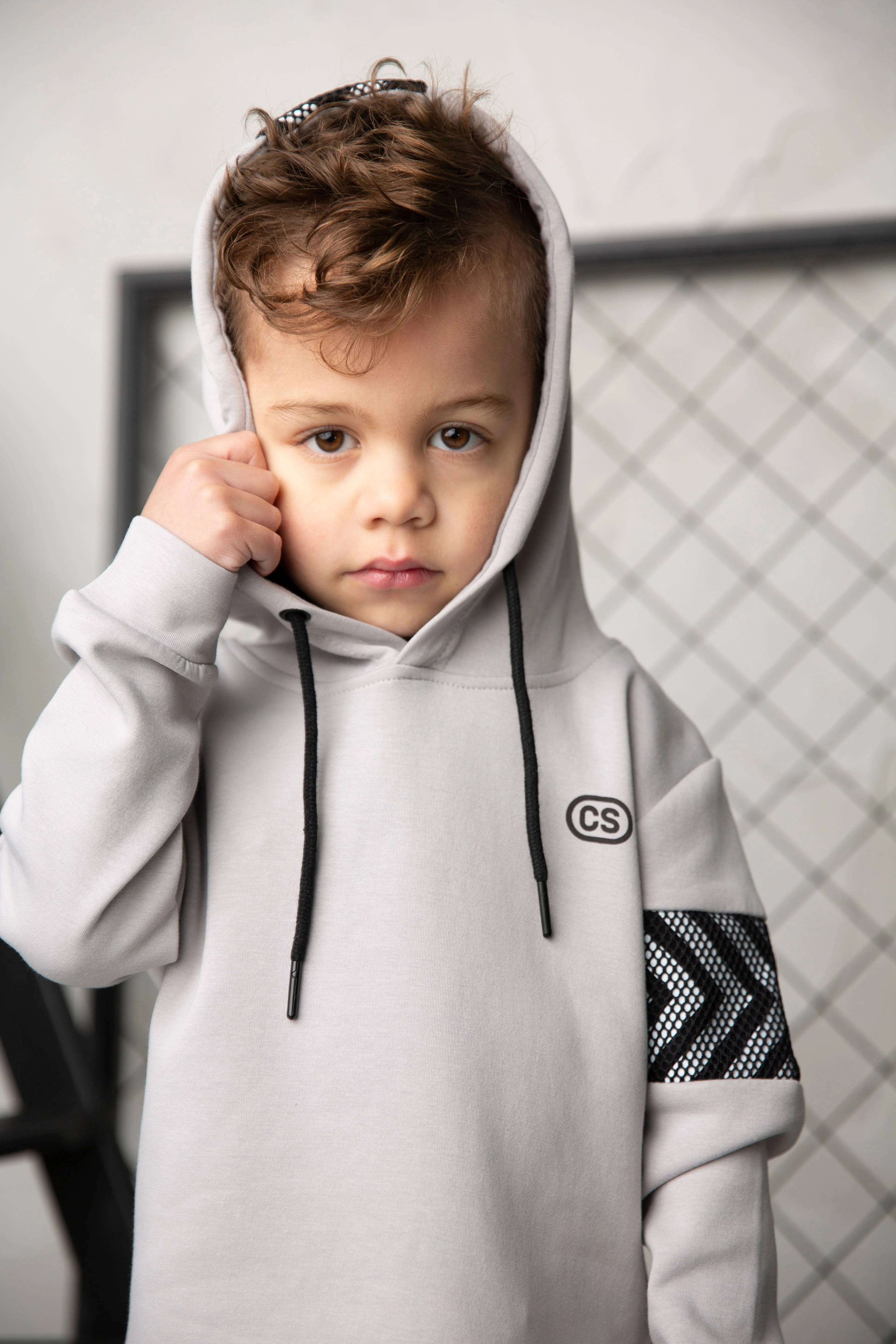 River Detailed Hoodie - Cloud - Image 5