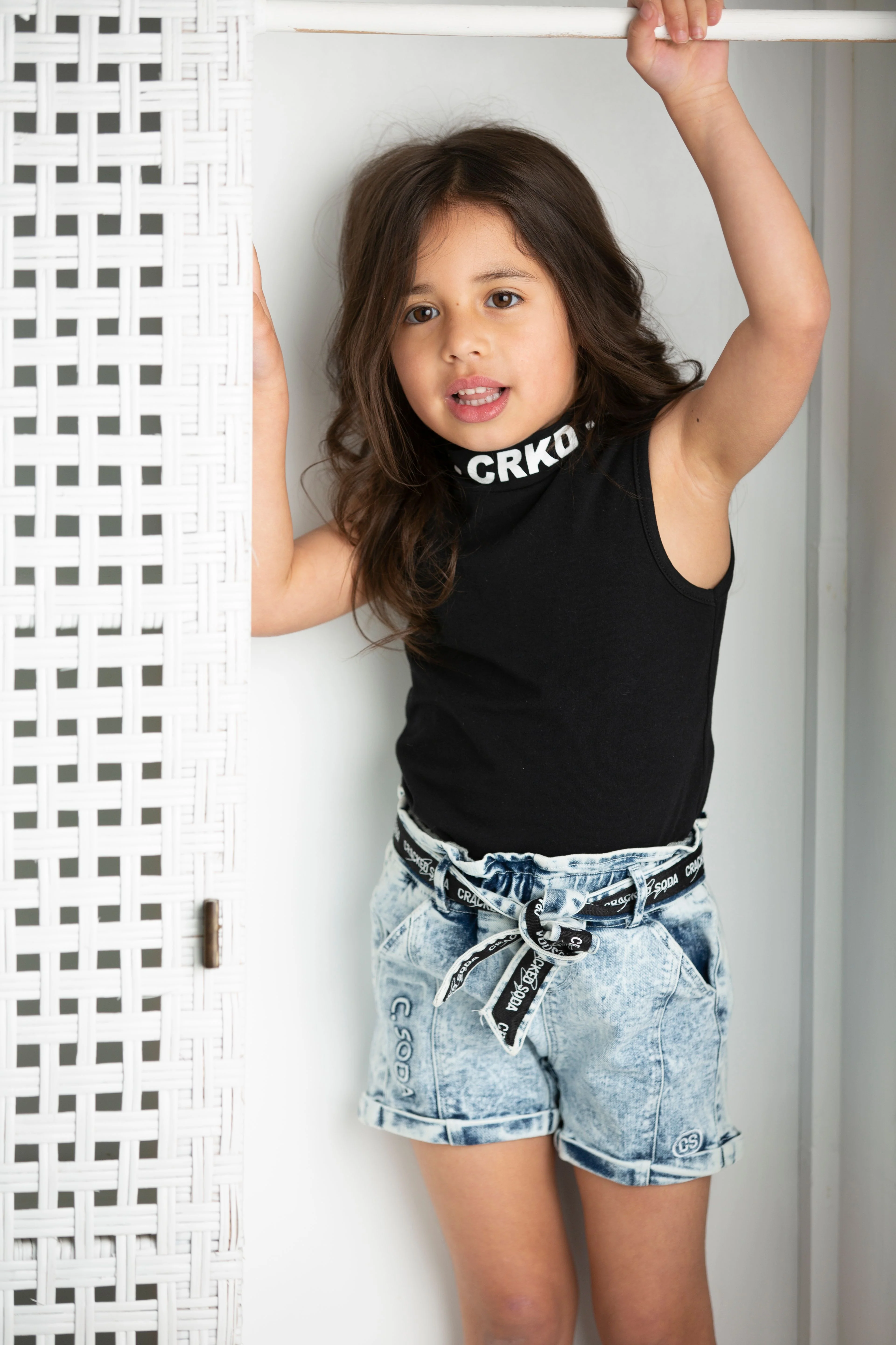 Sadie Denim Short - Blue - Image 3