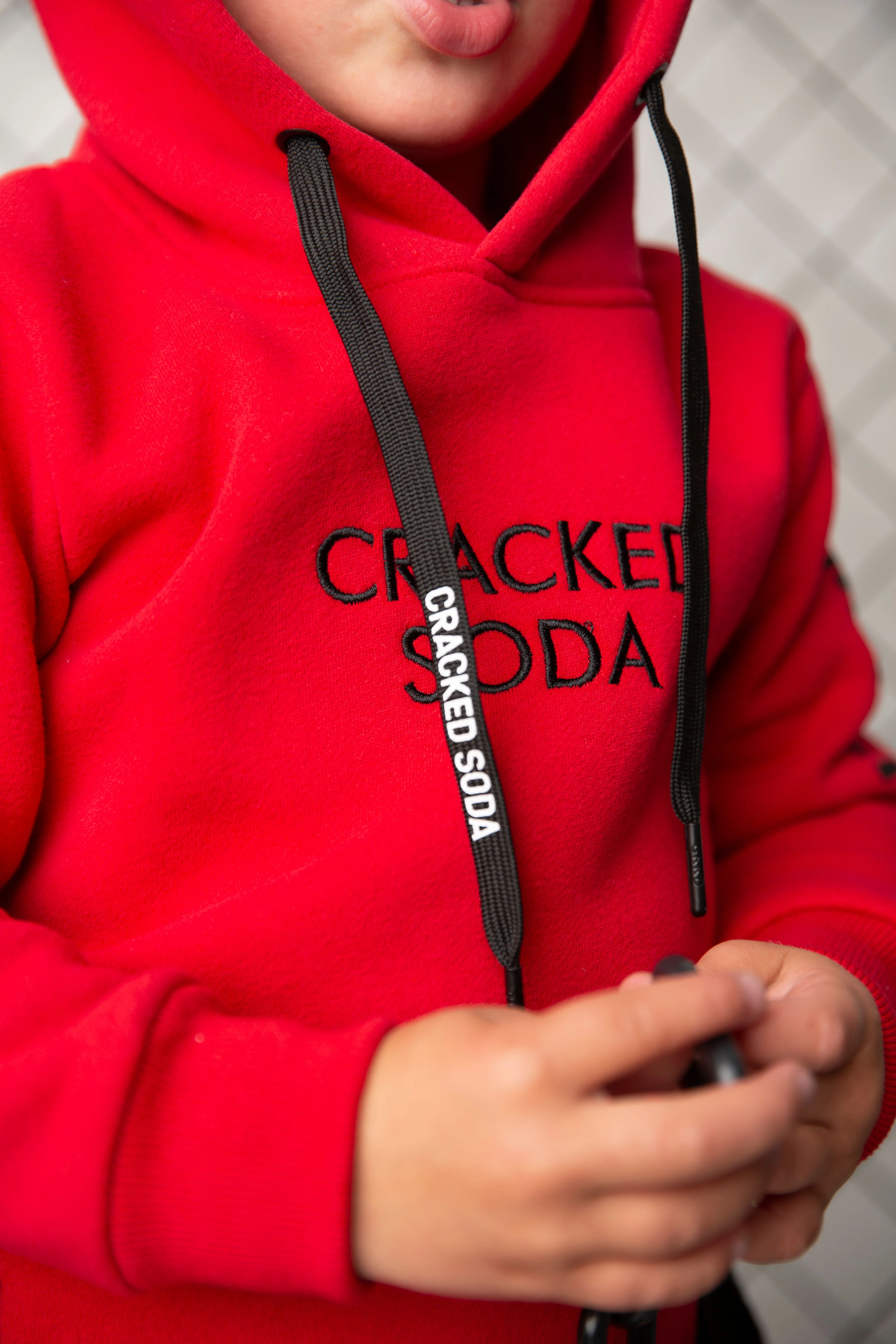 Sammy Detailed Hoodie - Red - Image 3