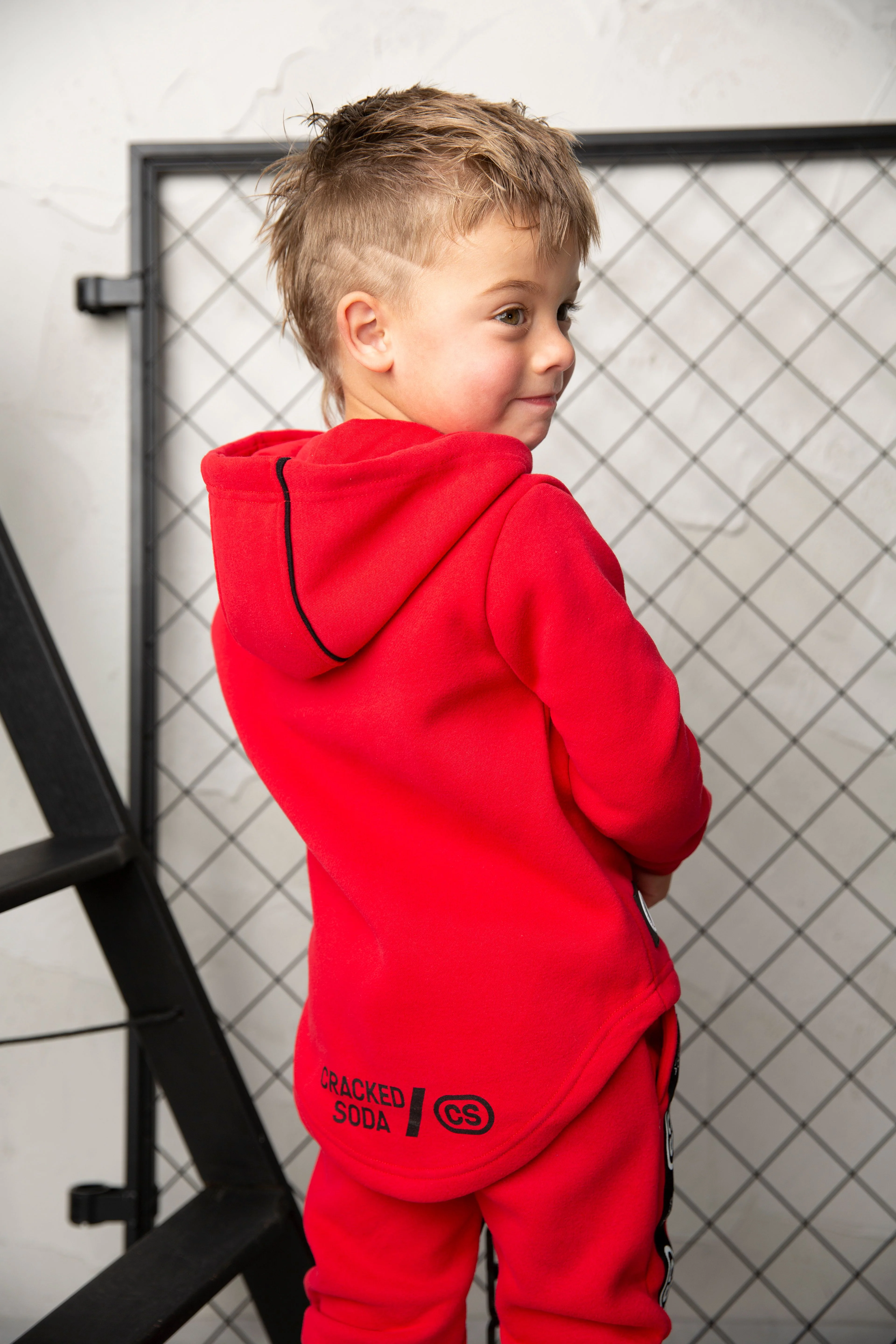 Sammy Detailed Hoodie - Red - Image 6