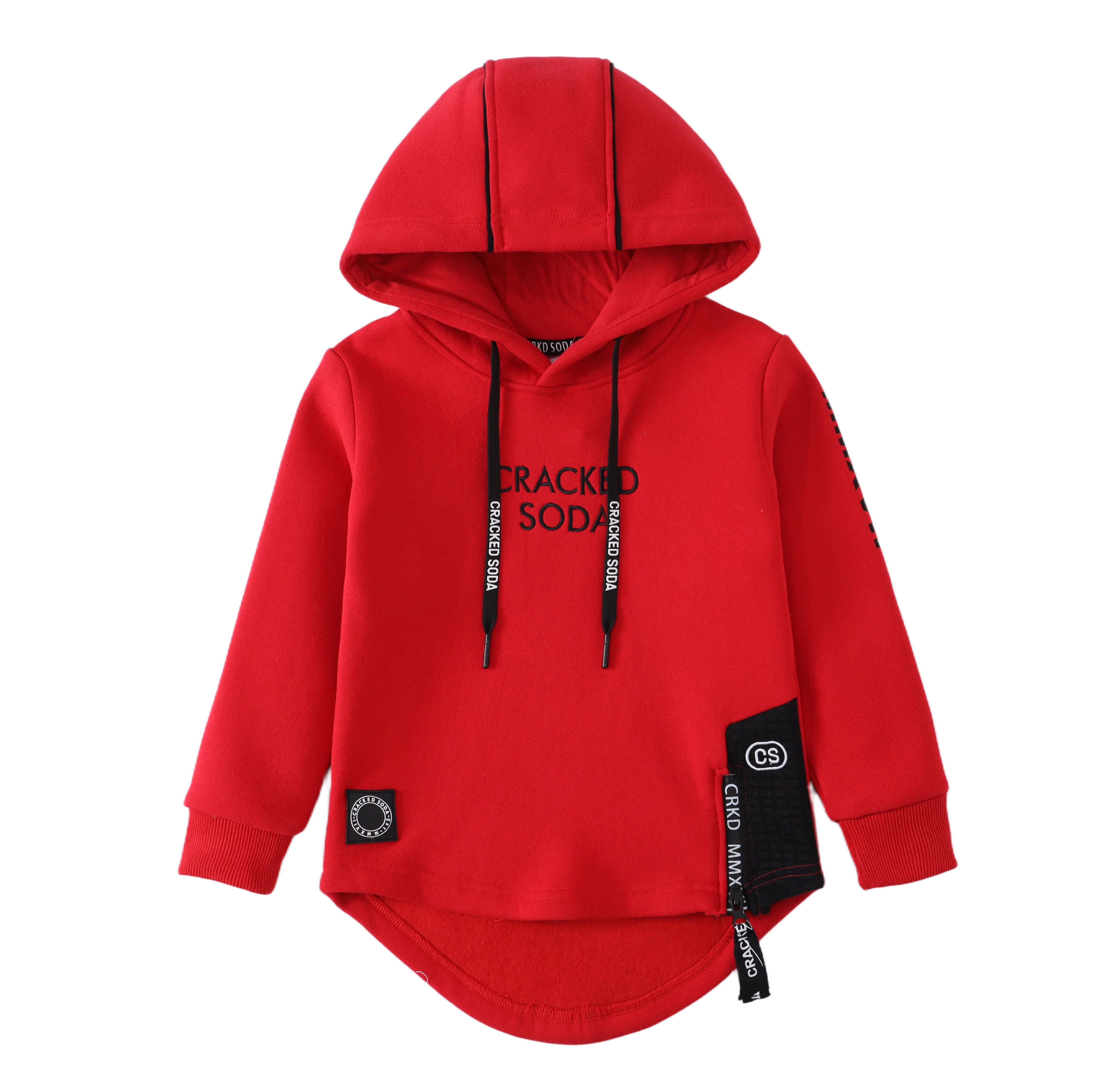 Sammy Detailed Hoodie - Red - Image 7