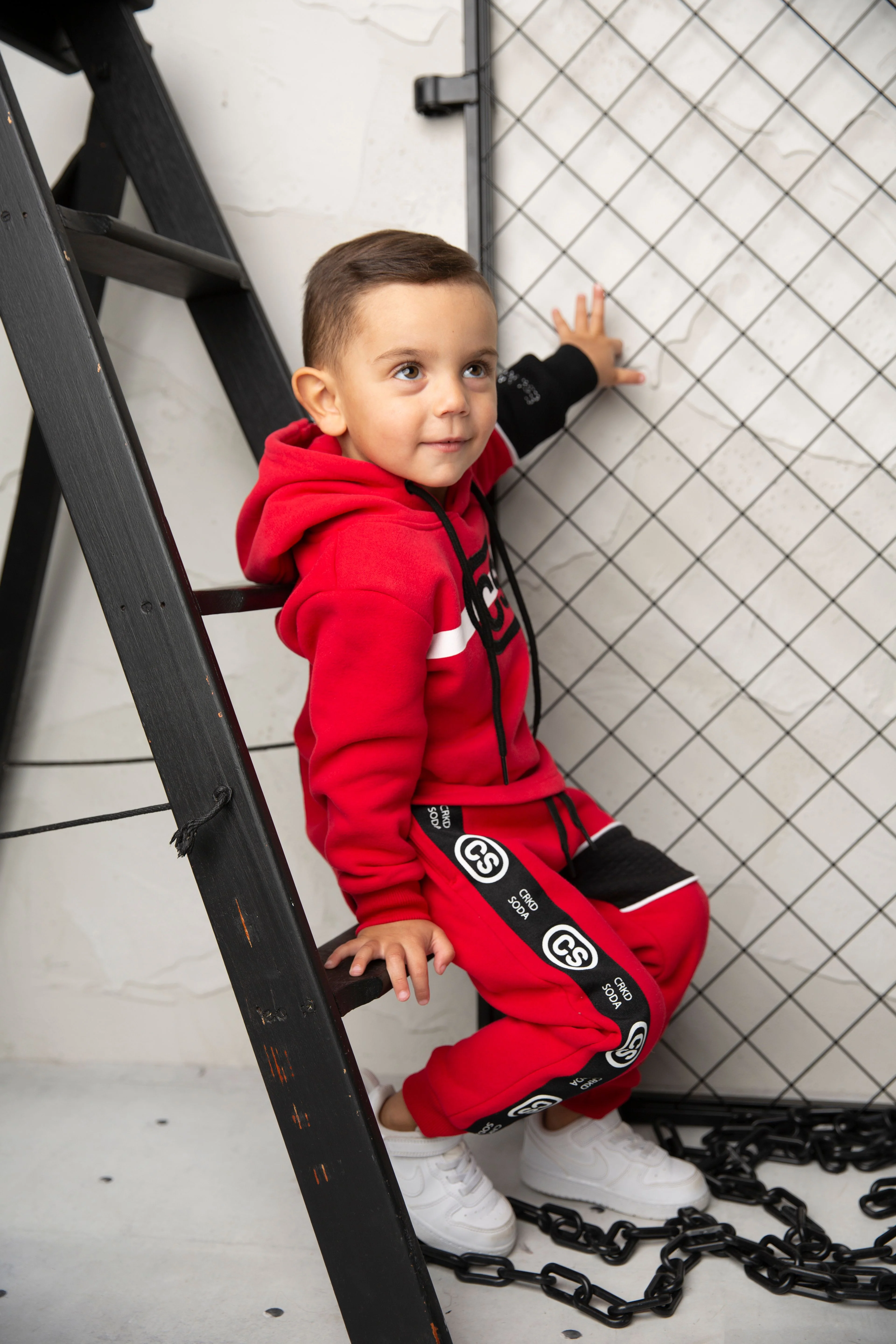 Sammy Detailed Trackpants - Red
