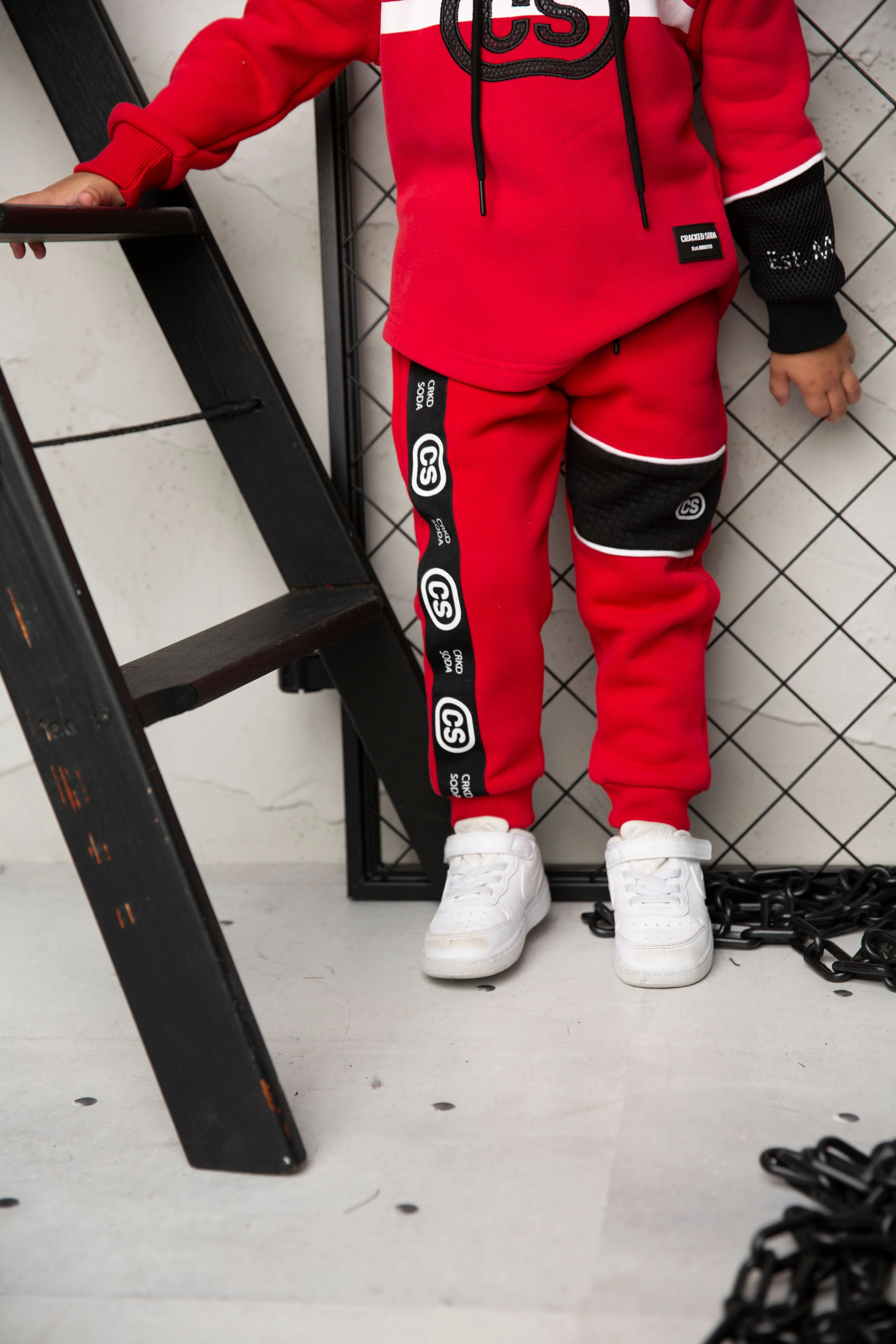 Sammy Detailed Trackpants - Red - Image 3