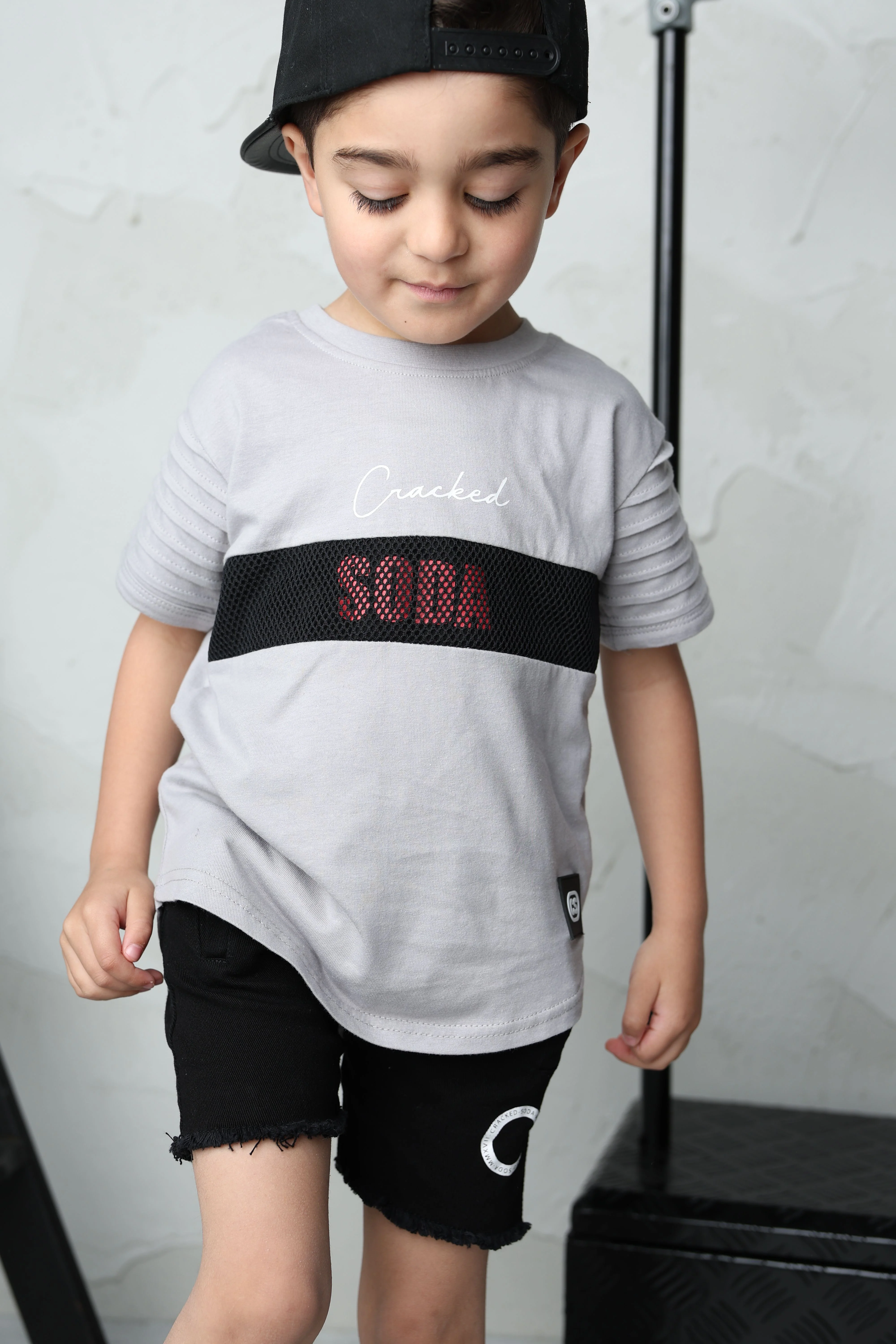 Sammy Detailed Tee - Grey - Image 3