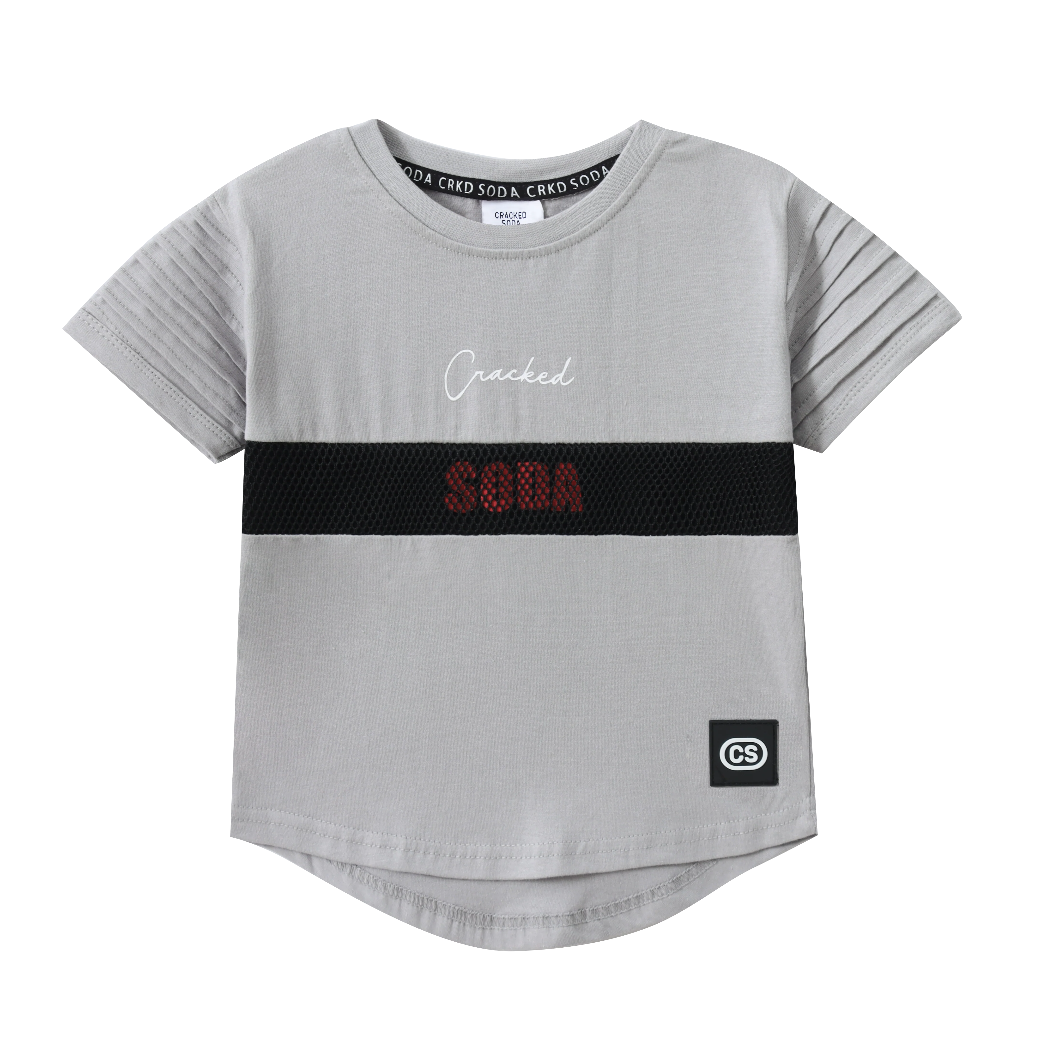 Sammy Detailed Tee - Grey - Image 7