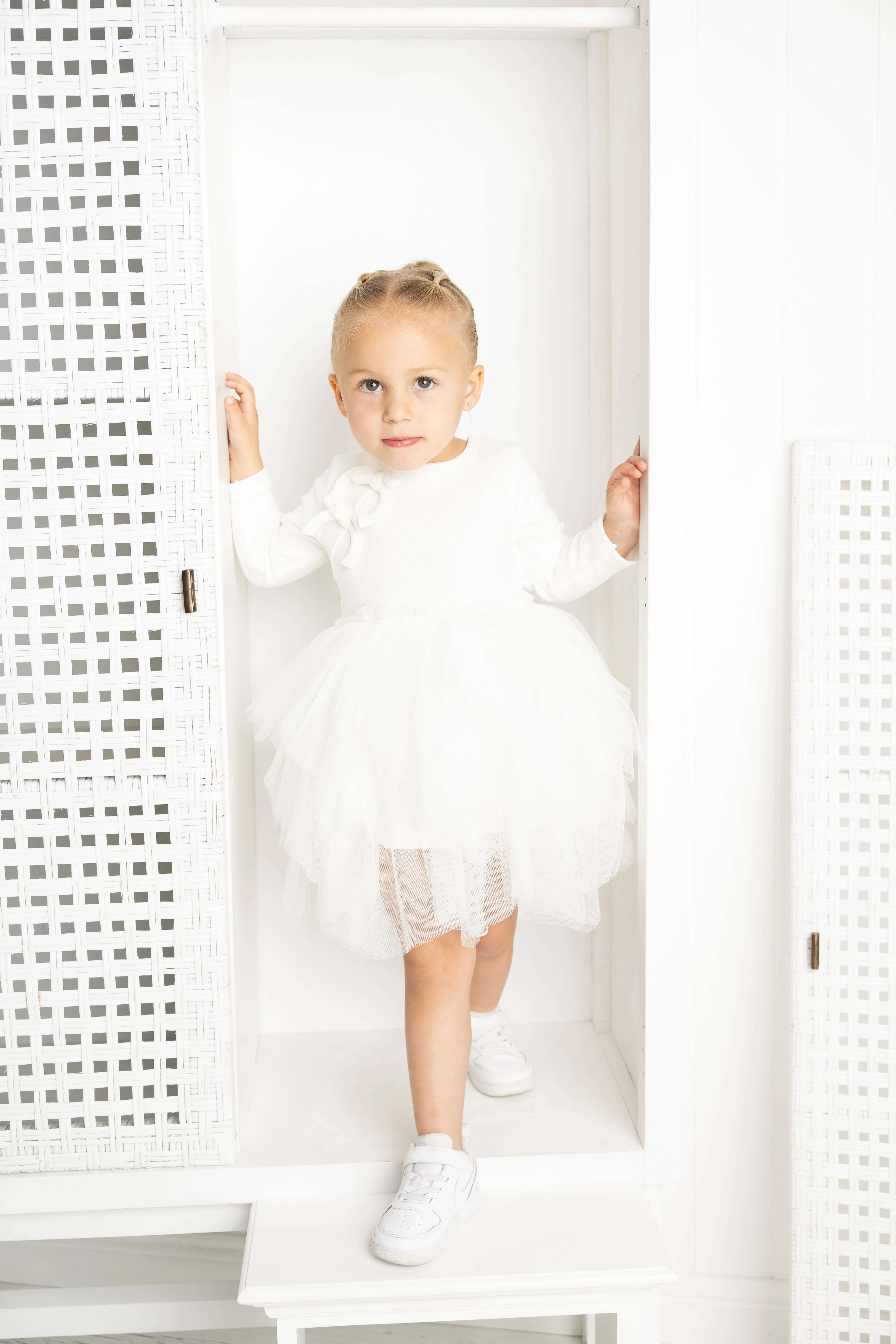 Scarlett Bow Tutu - Cream White