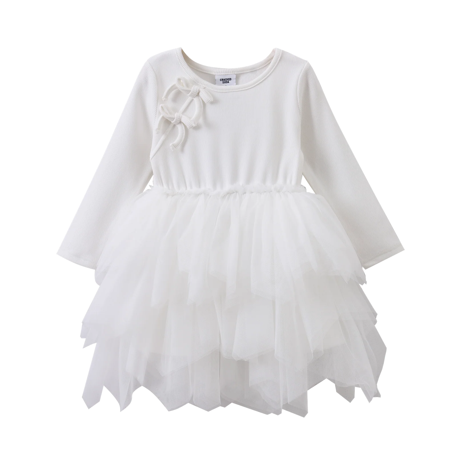 Scarlett Bow Tutu - Cream White - Image 7