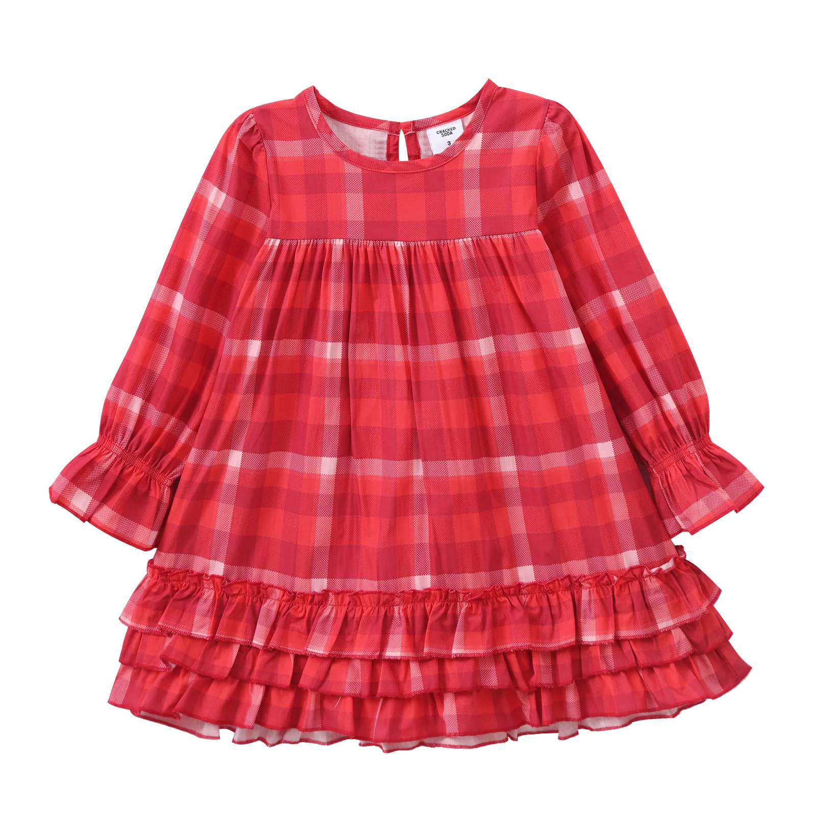 Scarlett Check Frill Detailed Dress - Image 8