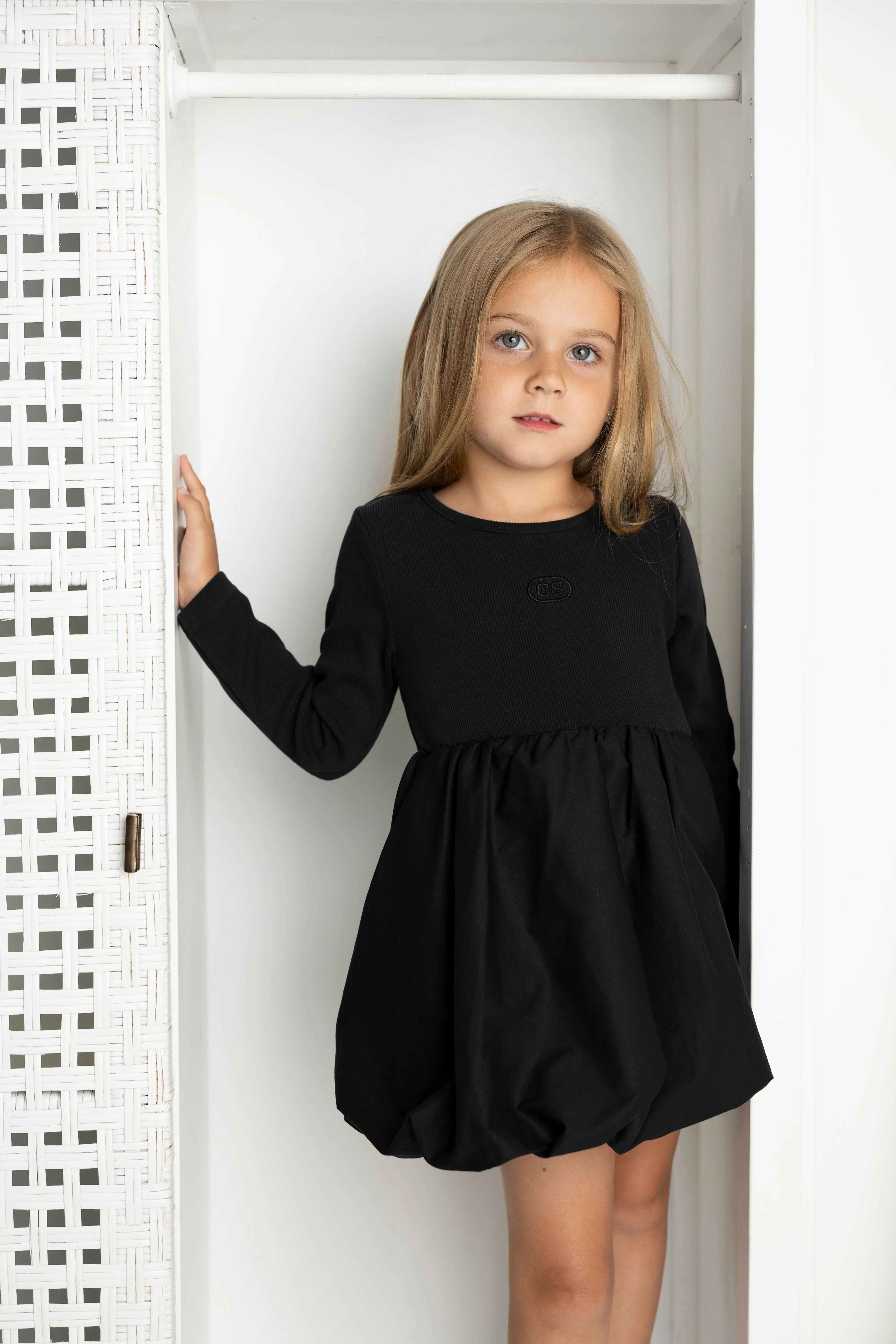 Scarlett Detailed Bubble Dress - Black - Image 2