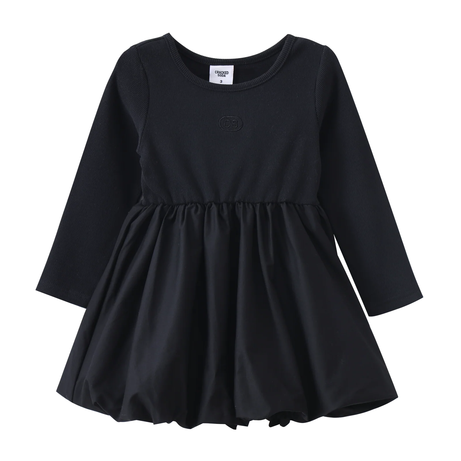 Scarlett Detailed Bubble Dress - Black - Image 6