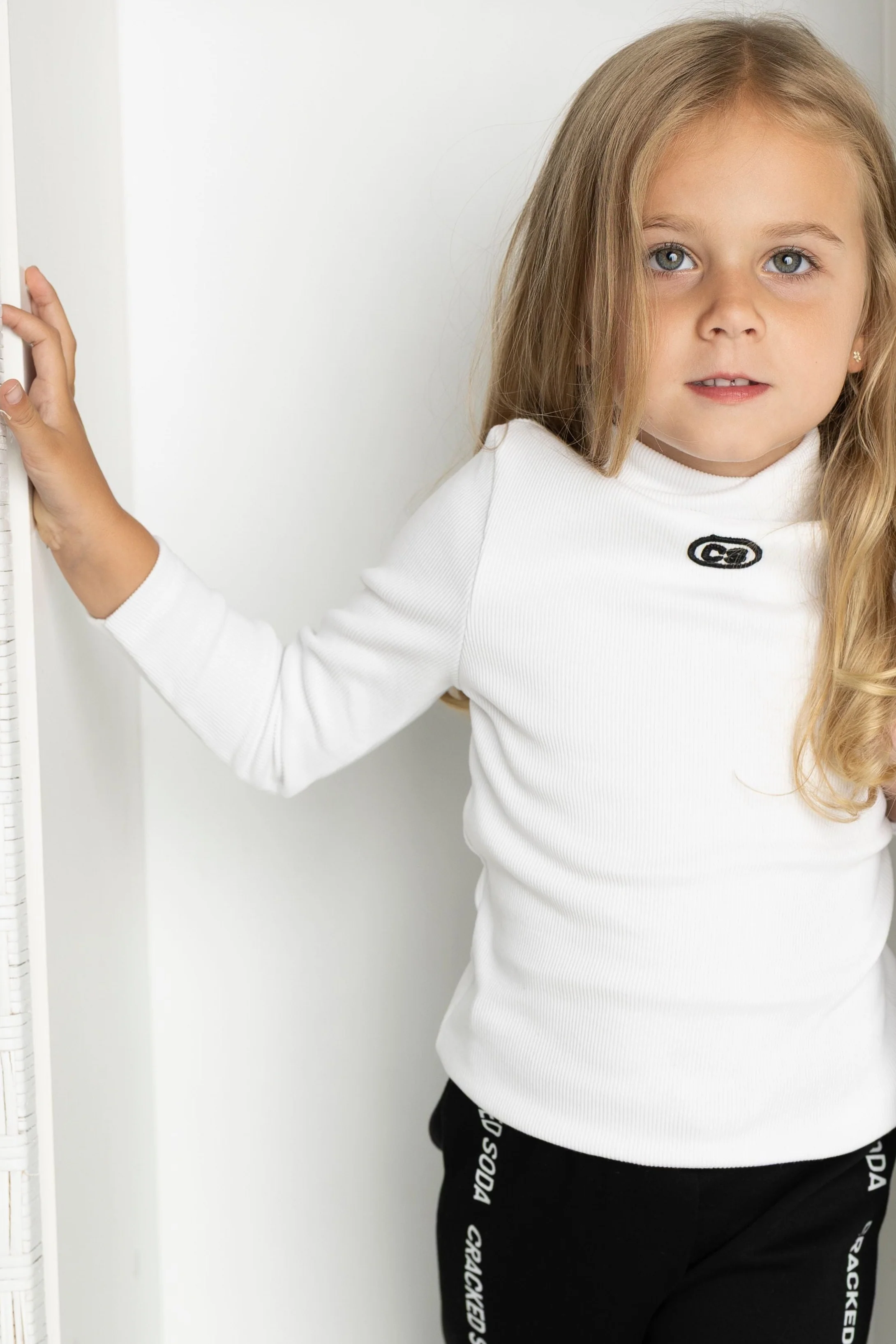 Scarlett Detailed Ribbed Fleece L/S - Cream White