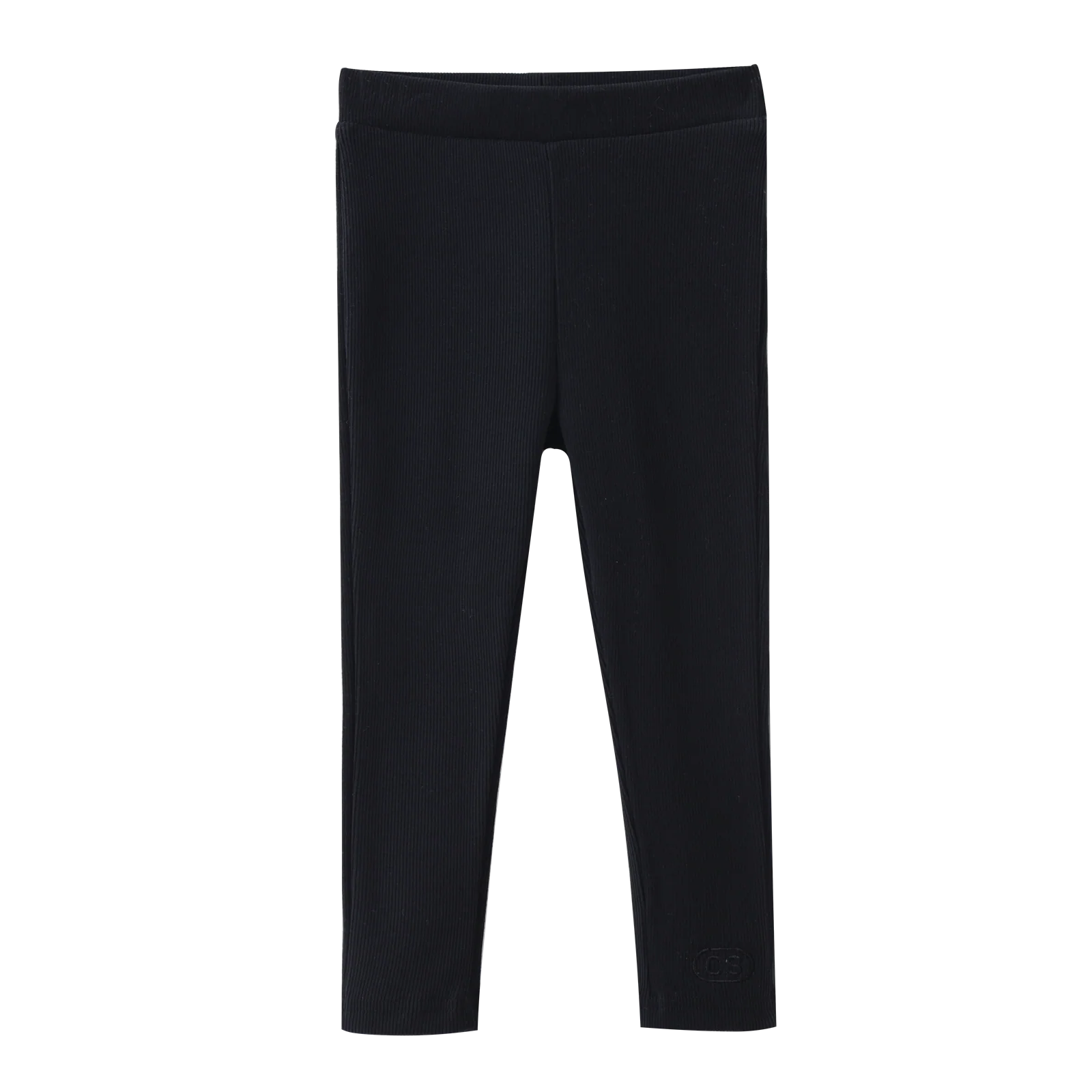 Scarlett Ribbed Fleece Leggings - Black - Image 5