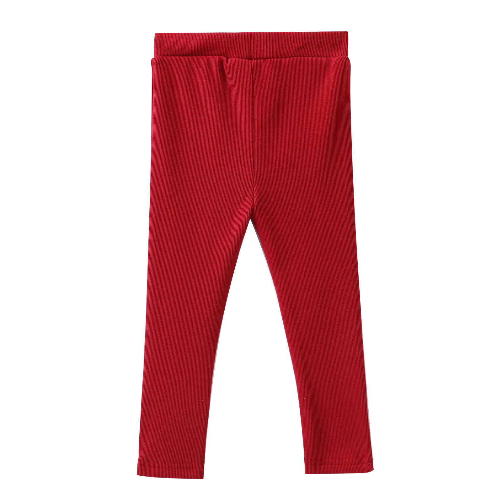 Scarlett Ribbed Fleece Leggings - Cherry - Image 6