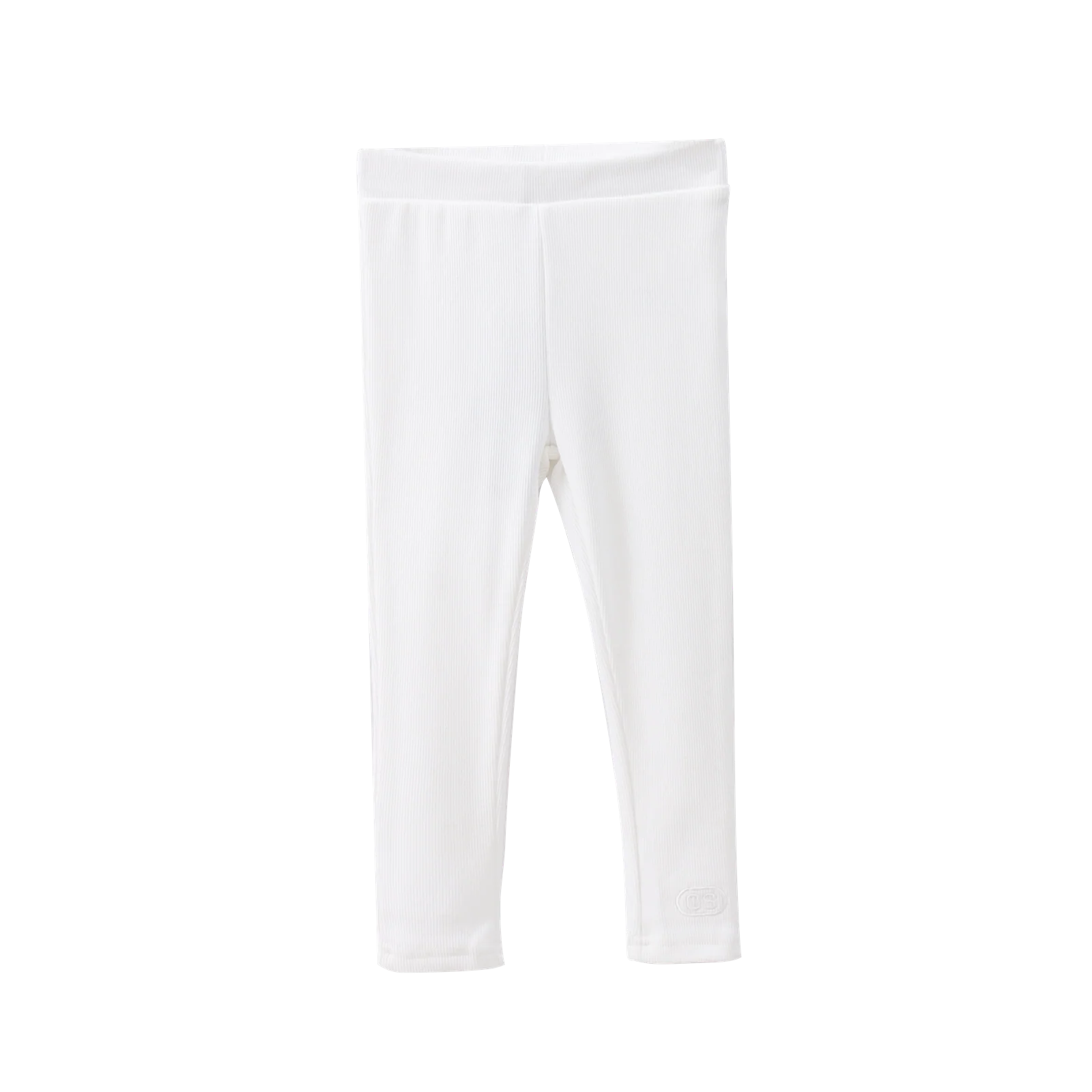 Scarlett Ribbed Fleece Leggings - Cream White - Image 5